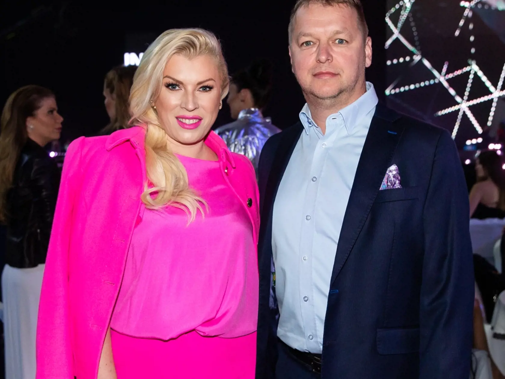 Finále súťaže krásy Miss Slovensko 2019 v bratislavskej Inchebe. Na snímke Gabriela Drobová a Karol Ruman.