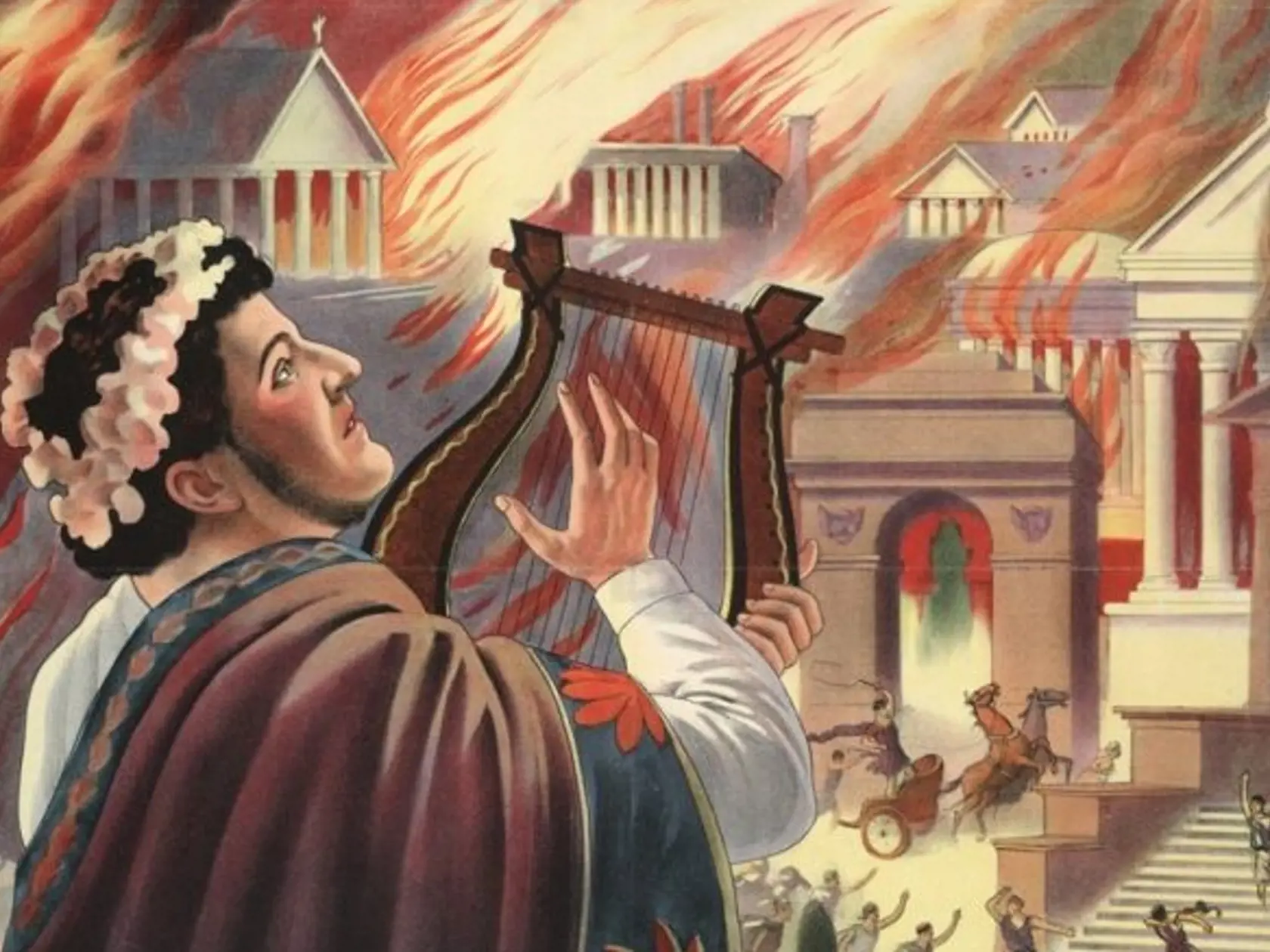 Hovorilo sa, že kým horel Rím, Nero hral na lýre a recitoval.