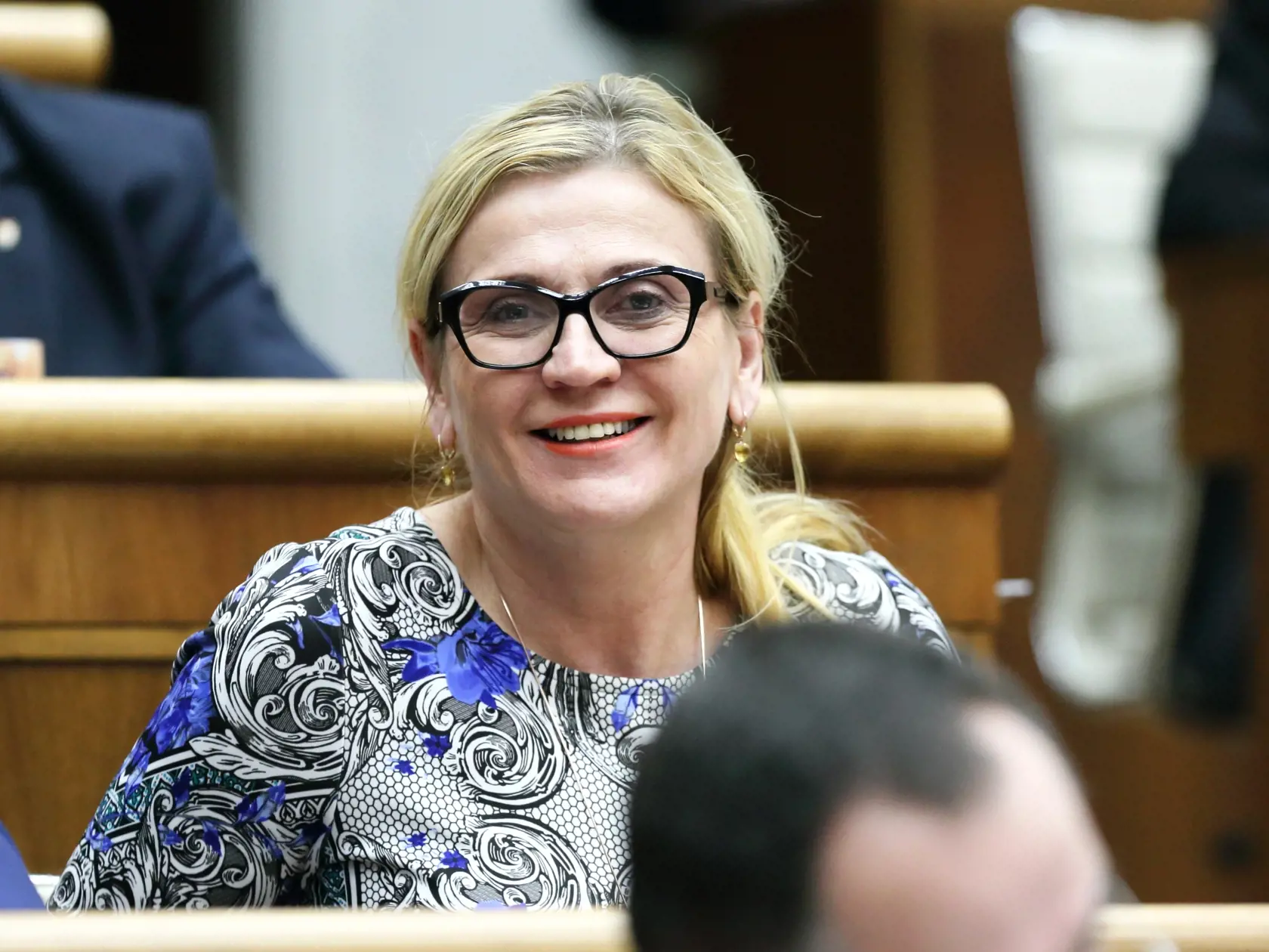 Na snímke 28. zasadanie NRSR, kde opoziční poslanci stiahli svoje návrhy zákonov a po otvorení parlamentu na protest odišli z pléna. 