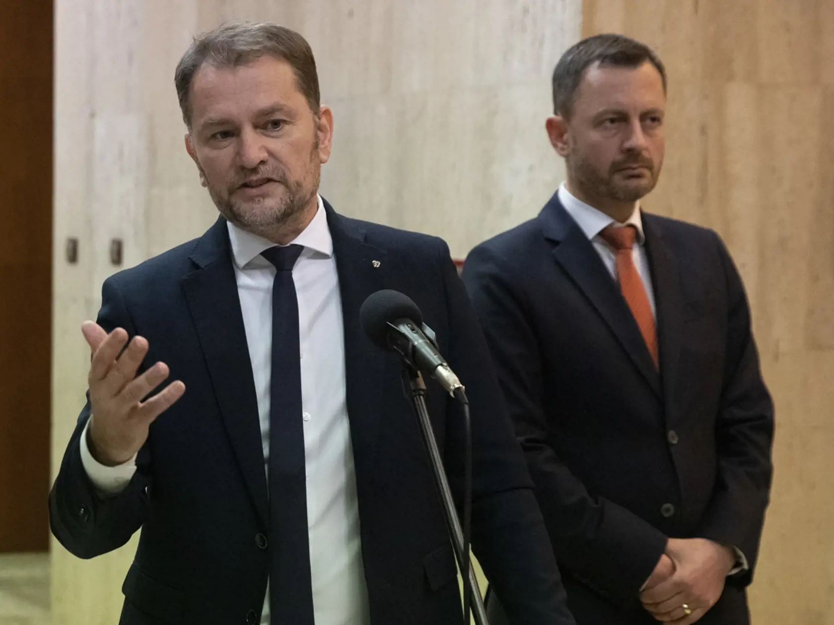 Heger a Matovič idú definitívne od seba. Dočasne poverený premiér dnes večer vystúpil z hnutia OĽANO.