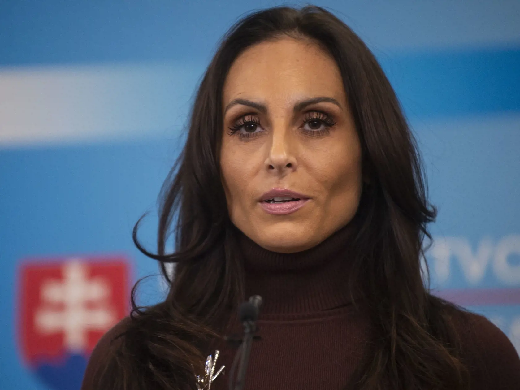 Na snímke ministerka zdravotníctva SR Zuzana Dolinková (HLAS-SD) počas tlačovej konferencie na tému: Nedostatok zdravotníkov - spoločný návrh riešenia 20. novembra 2023 v Bratislave.