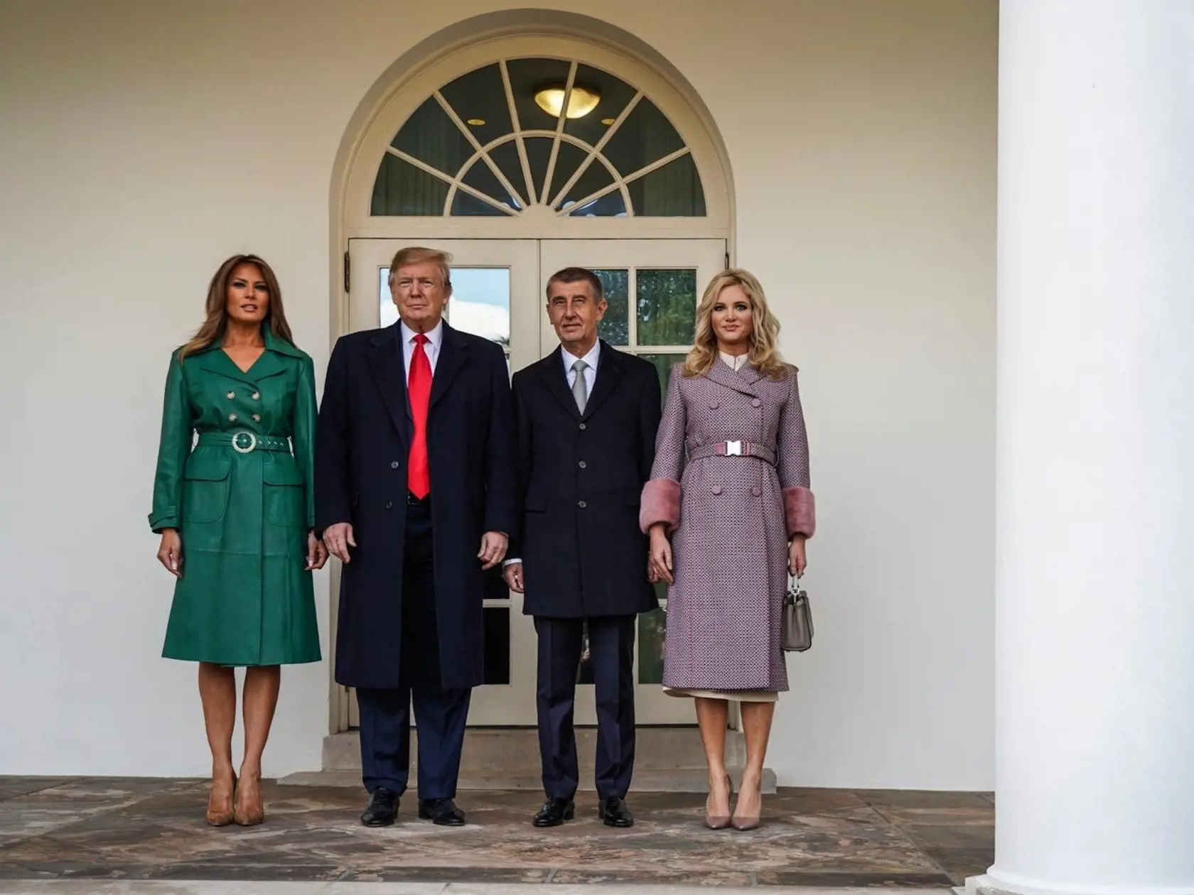 Andrej Babiš spolu s manželkou Monikou sa na návšteve Bieleho domu stretol s Donaldom Trumpom a Melaniou Tramp