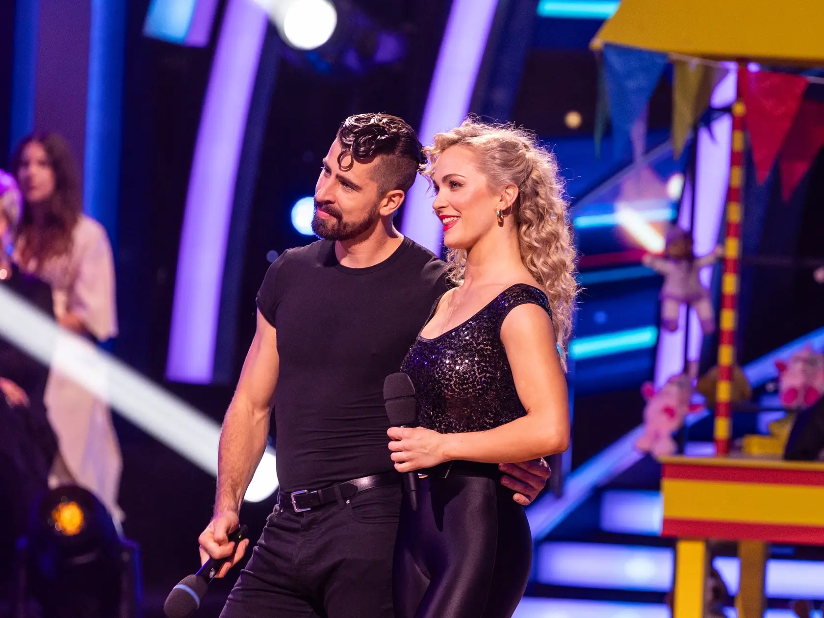 Na snímke Peter Sagan a Eliška Lenčešová v šiestom kole Let's dance 2025. 