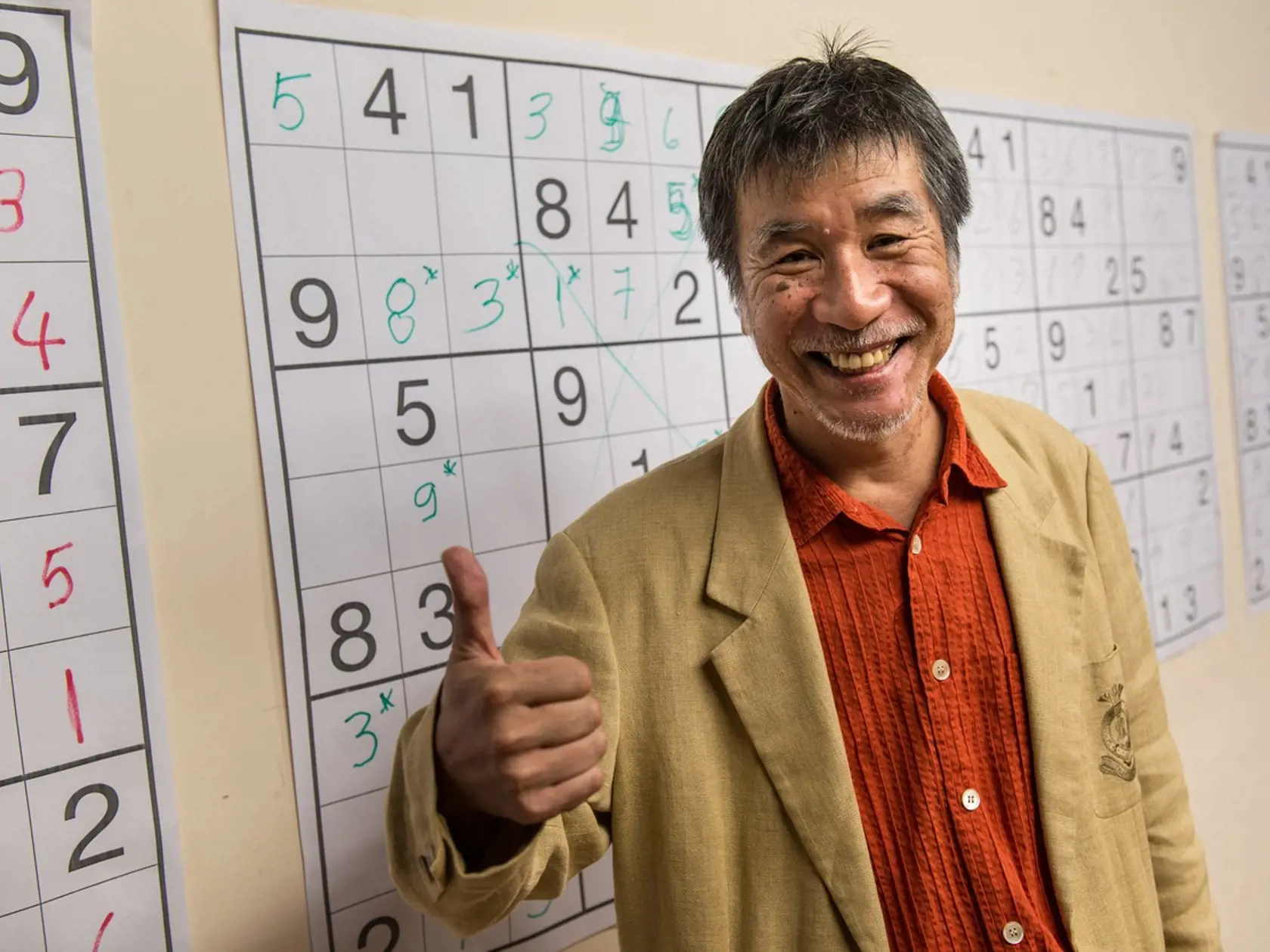 Krstný otec sudoku Maki Kadži.