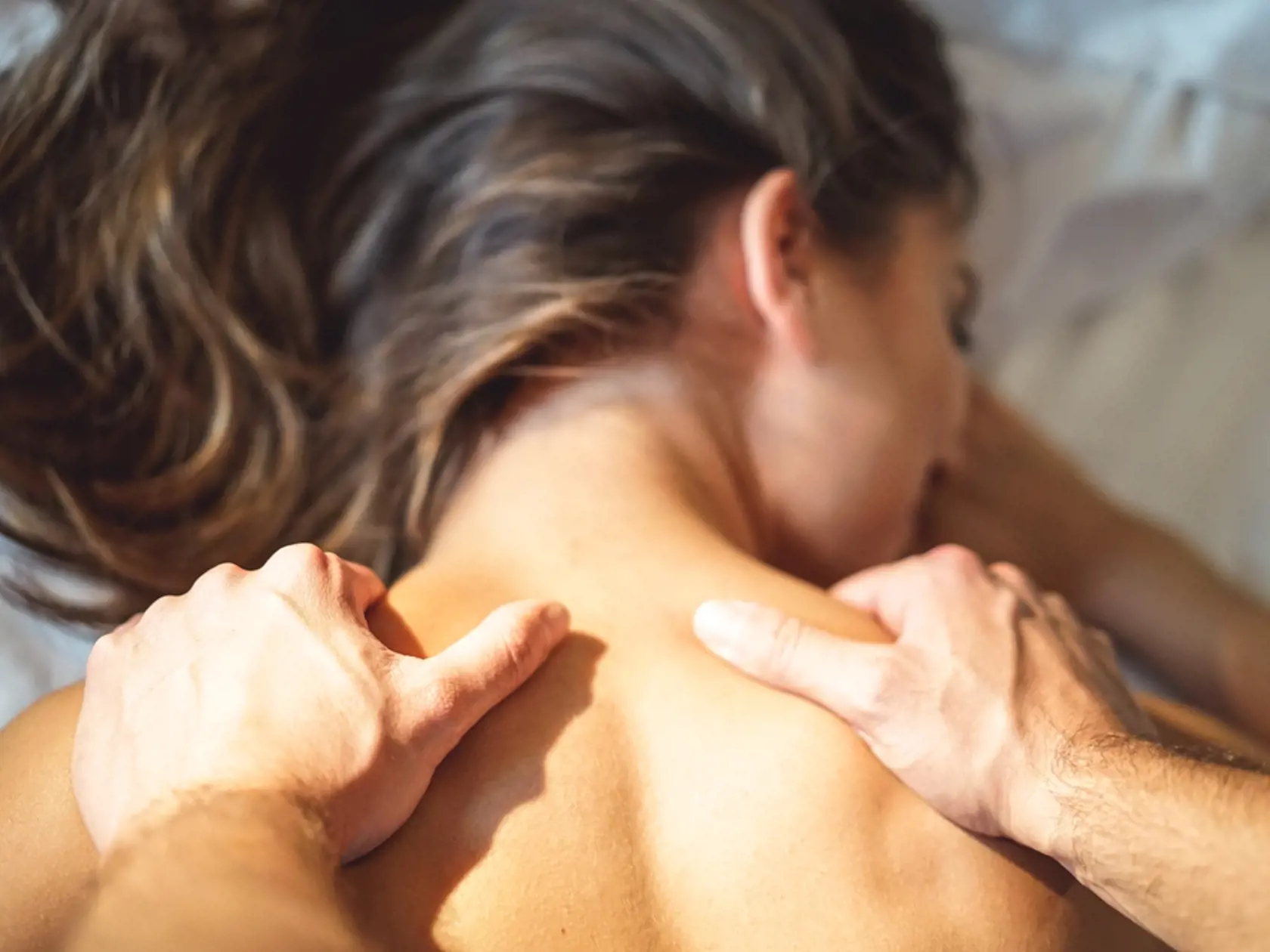 Couple,And,Lovely,Moments,In,The,Bed,-,Close,Up