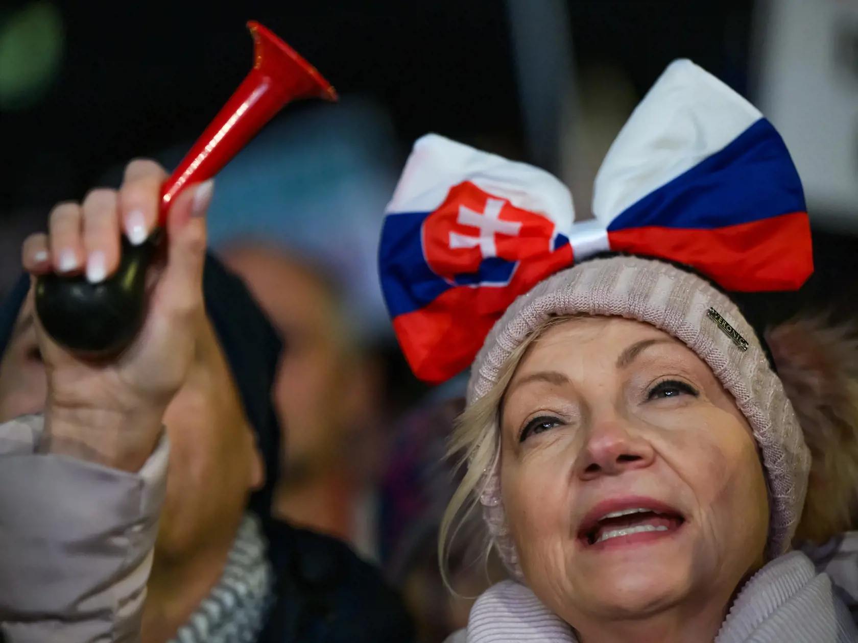Na snímke protivládne zhromaždenie Slovensko je Európa na Námestí Slobody v Bratislave 7. februára 2025. FOTO TASR - Jaroslav Novák