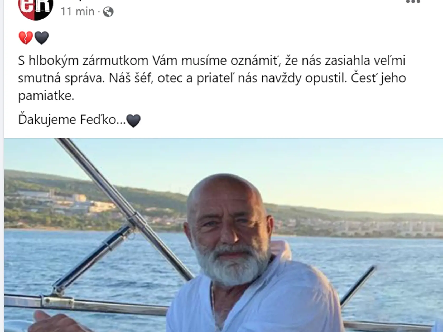 O smrti Fedora Flašíka informoval Ereport.
