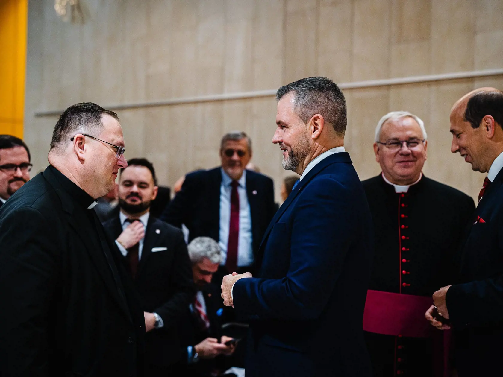 Stretnutie slovenského prezidenta s predstaviteľmi Vatikánu. 