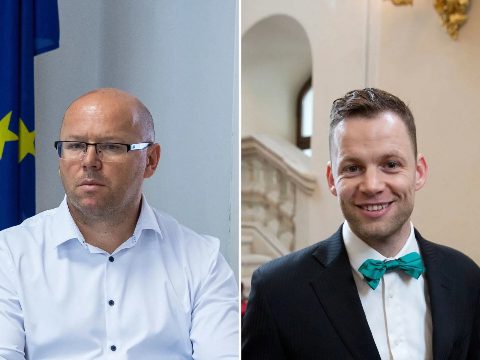 Riaditeľ NAKA Ľubomír Daňko (vľavo) a sudca Branislav Harabin.