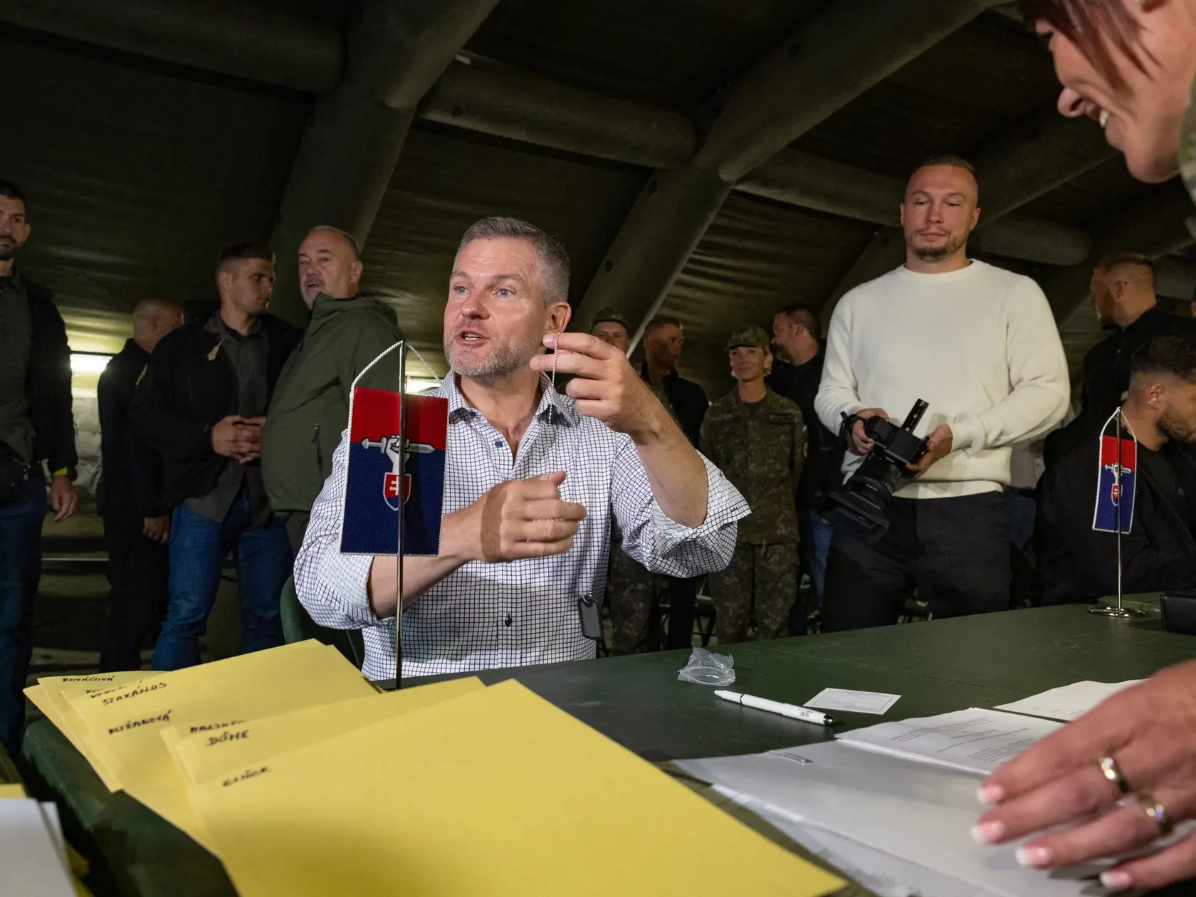 Národné obranné sily - nástup účasntíkov prvého dvojtýždňového turnusu, ktorého sa zúčastnil aj prezident Slovenskej republiky Peter Pellegrini a minister vnútra SR Robert Kaliňák. 