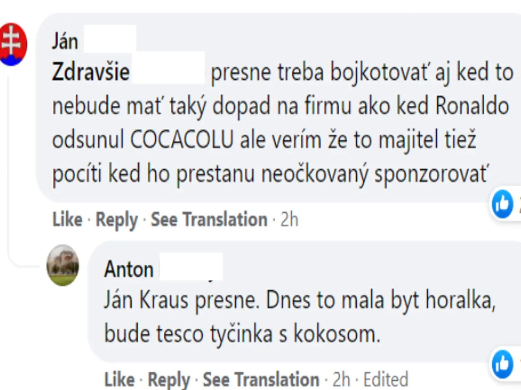 Komentáre Slovákov k výroku majiteľa Sedity.