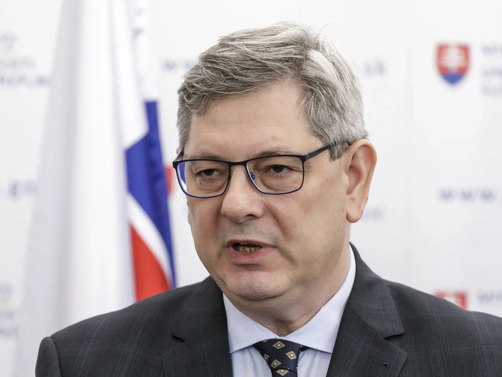 Na snímke minister spravodlivosti SR Boris Susko (Smer-SD) počas brífingu k téme úmrtia slovenského občana Jozefa Chovanca po zásahu polície v Belgicku v roku 2018. V Bratislave 27. februára 2024.