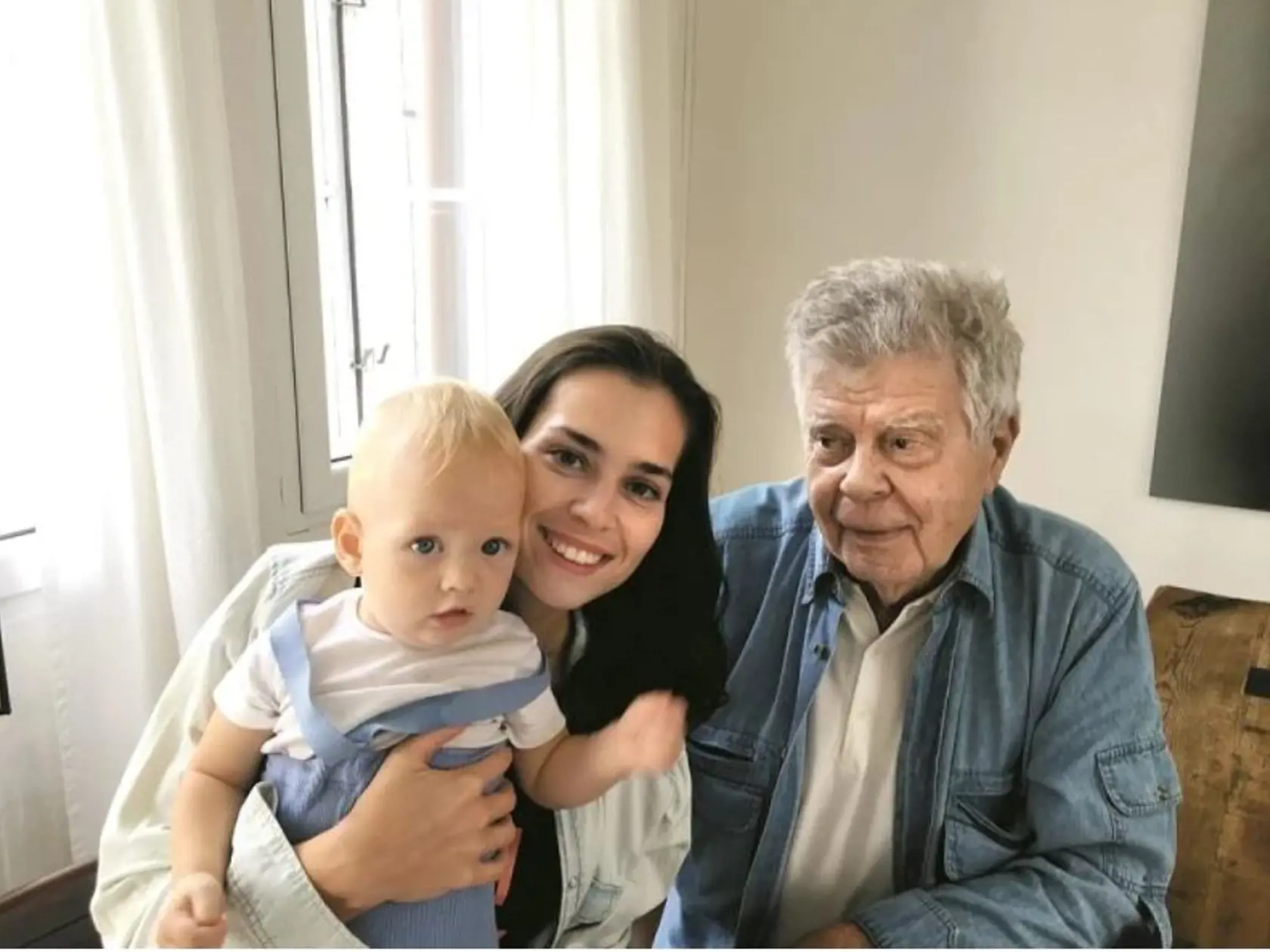 Lucia Hlaváčková s dedkom Oldom Hlaváčkom.