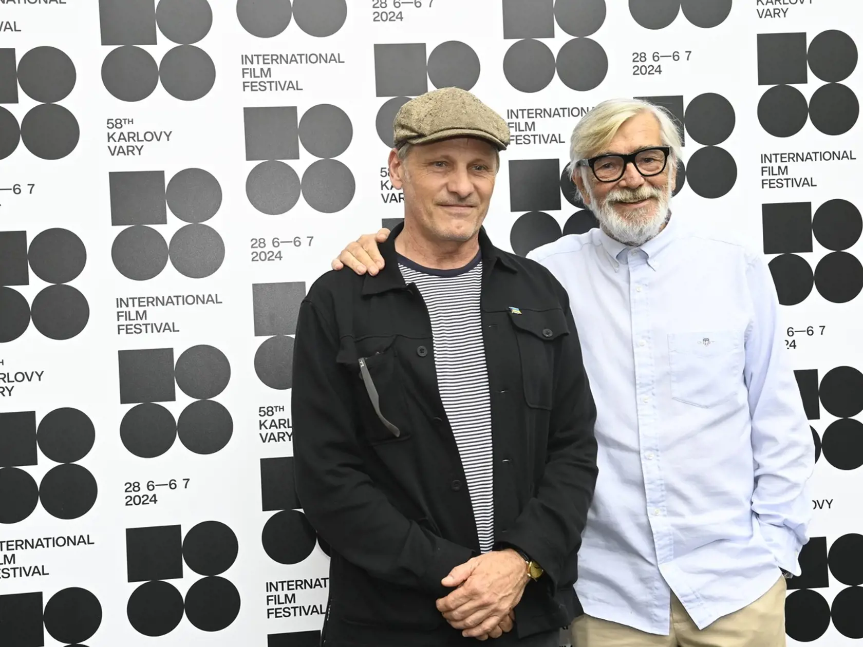 Jiří Bartoška a Viggo Mortensen.