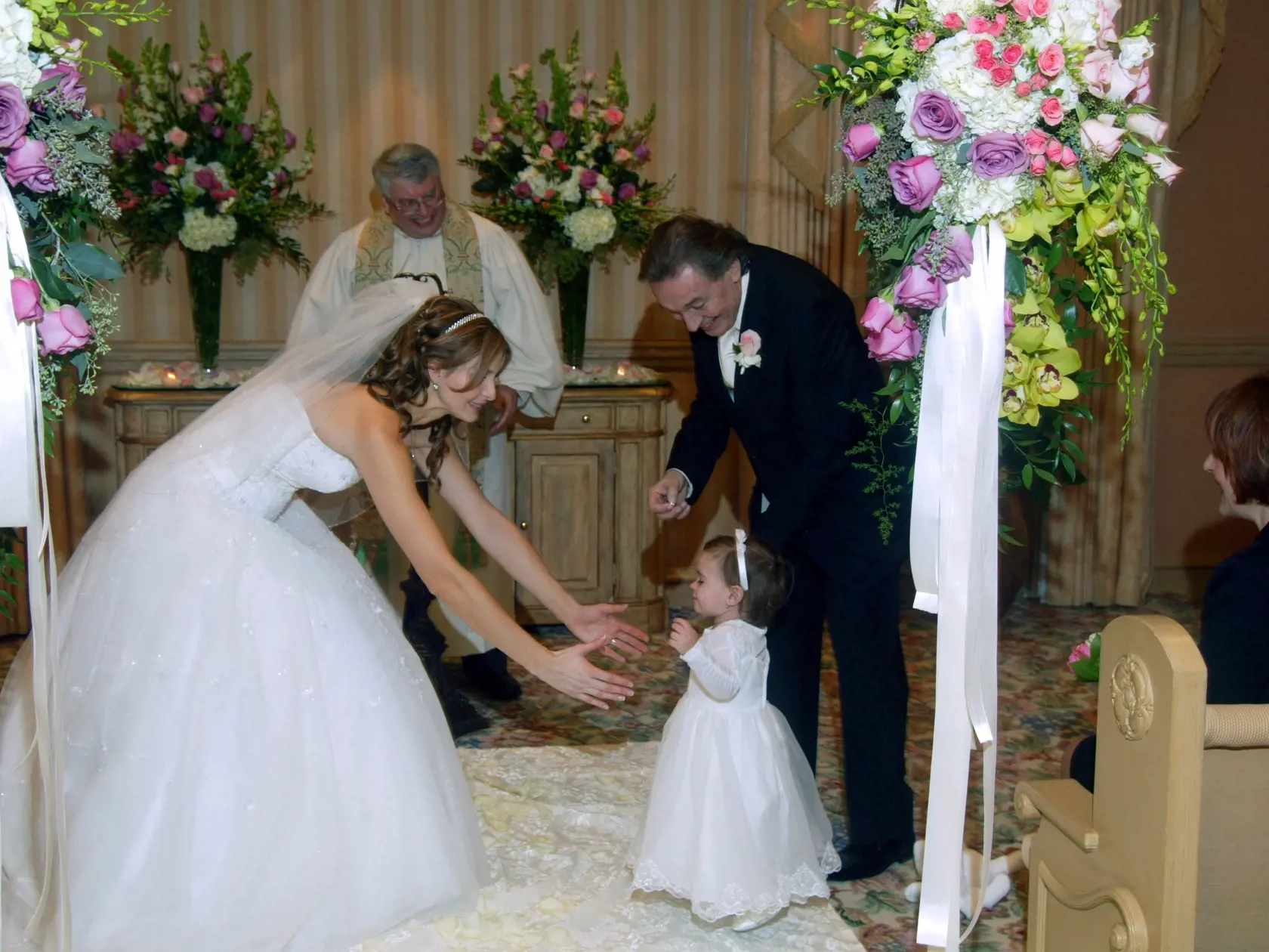 Karel Gott;Ivana Machackova;dcera Charlotte Gottova;svadba v Las Vegas;foto_CTK;7.1.2008