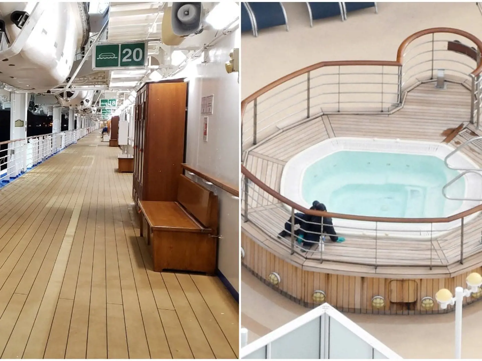 Útroby lode Diamond Princess