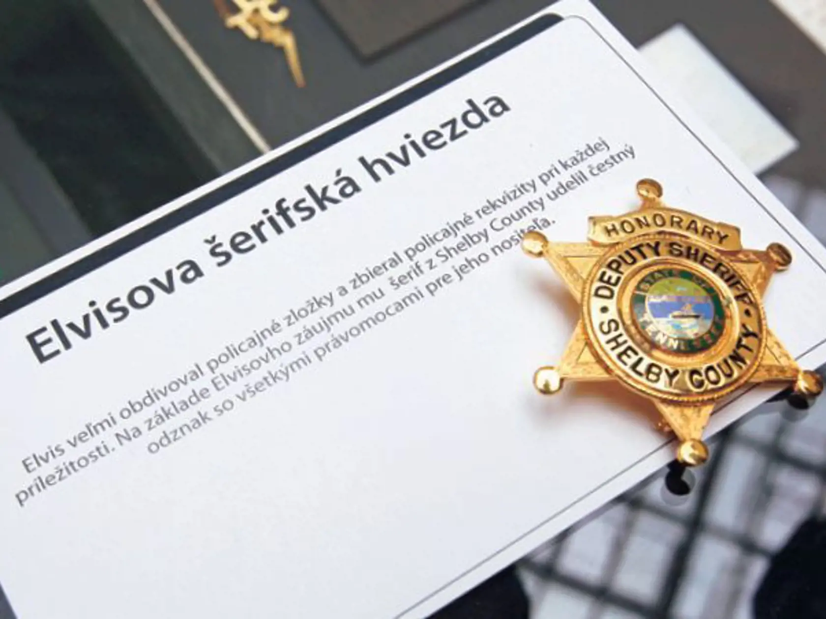 Dostal ju od šerifa zo Shelby County.