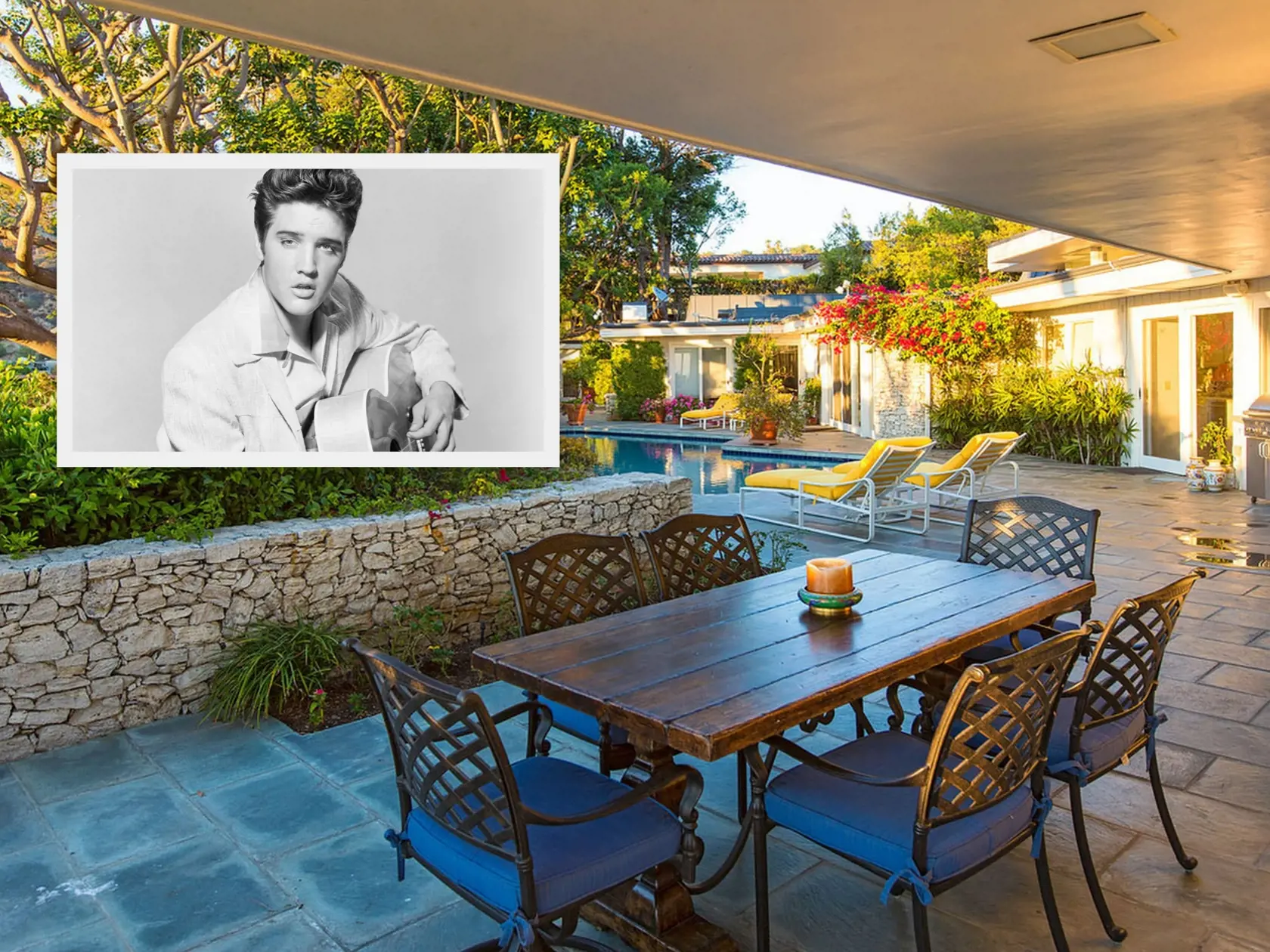 Elvis Presley v 60. rokoch aj so svojimi dvoma princeznami býval v tejto krásnej vilke nad Hollywoodom. Prenajať si ju môžete aj vy. Za noc však zaplatíte 4000 $!
