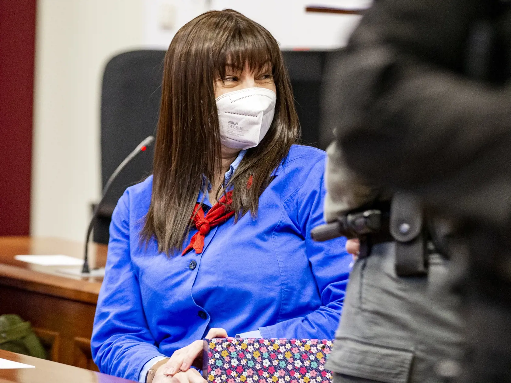 Pojednávanie v prípade vrážd Jána Kuciaka a Martiny Kušnírovej na Špecializovanom trestnom súde v Pezinku.  Na snímke je Alena Zsuzsová. 
