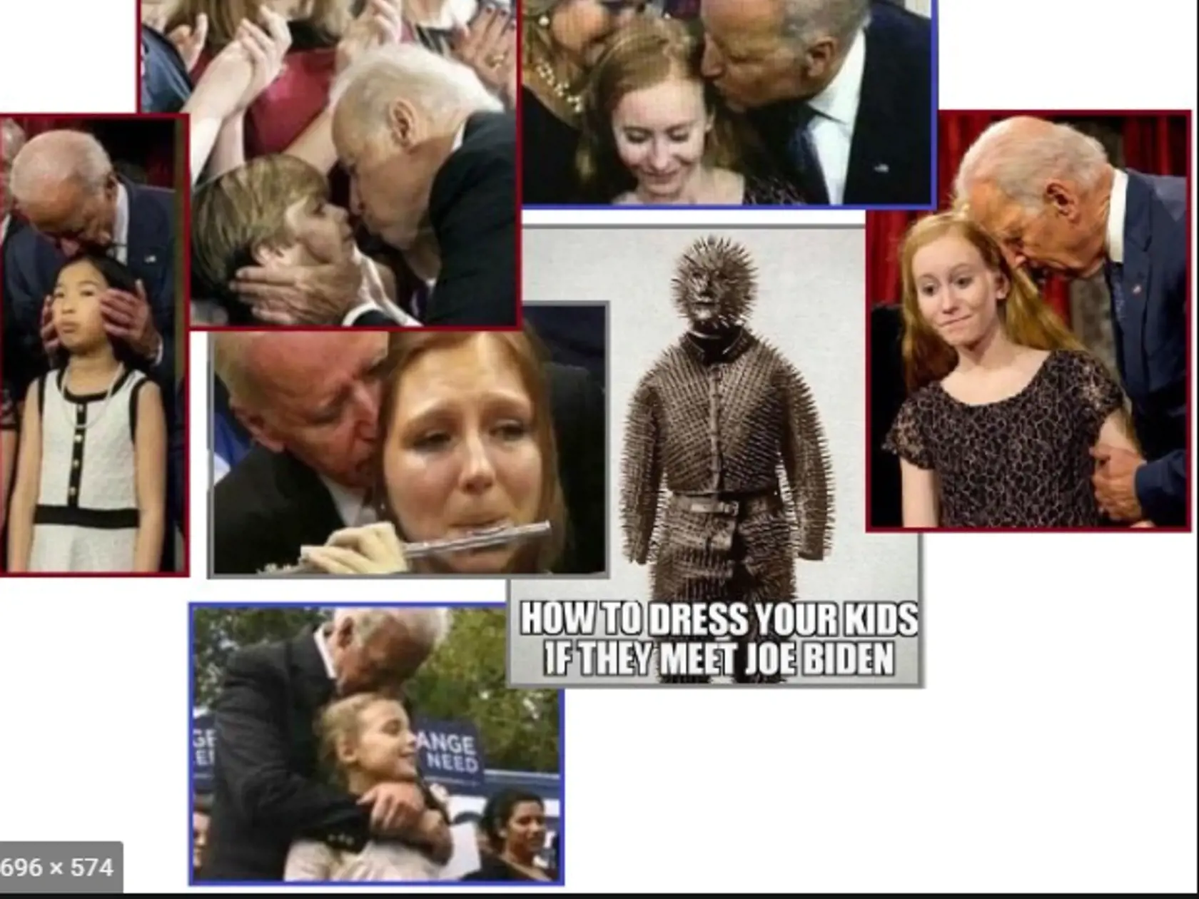 Joe Biden je veľmi priateľský a má blízky vzťah k deťom. Mnohí si myslia, že to hraničí s pedofíliou.