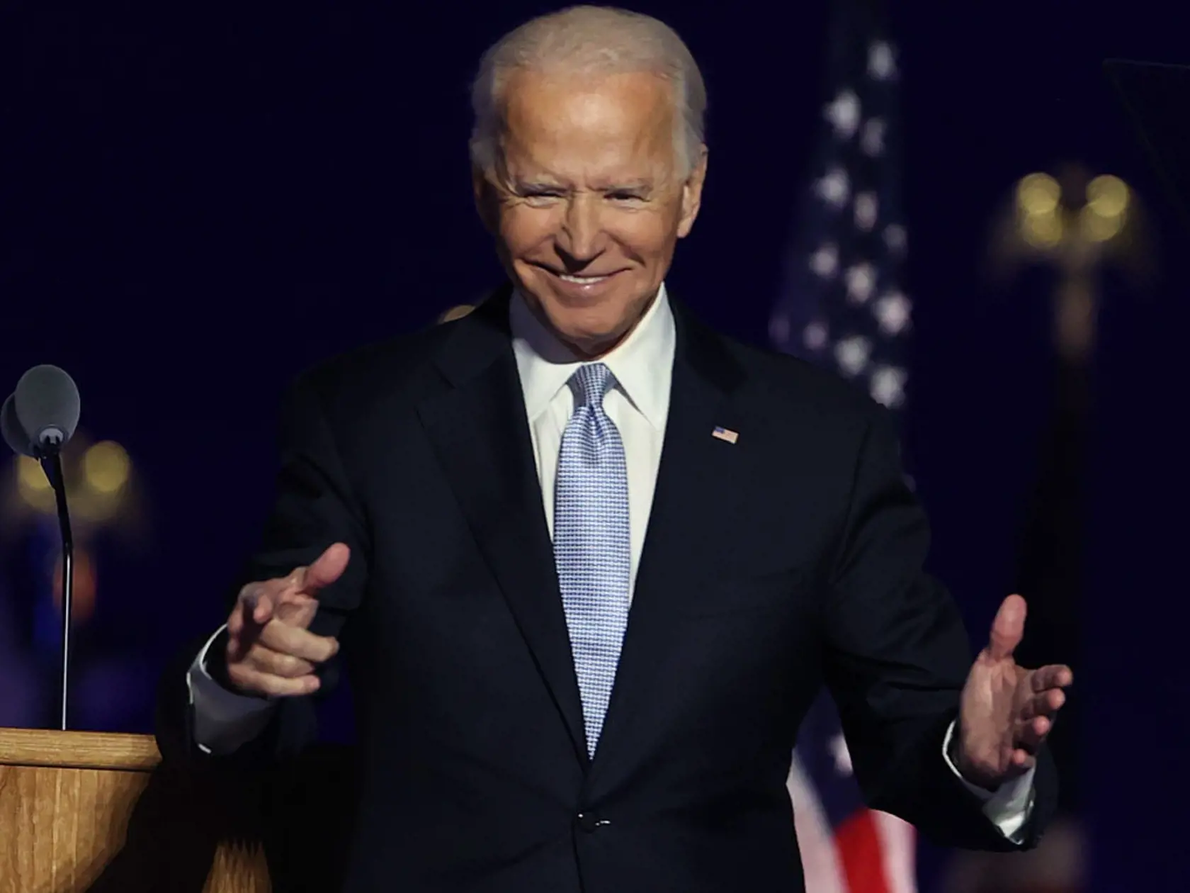 Budem prezidentom, ktorý sa bude usilovať zjednocovať, nie rozdeľovať, vyhlásil v prejave Joe Biden (77), ktorého víťazstvo v prezidentských voľbách má 14. decembra potvrdiť Zbor voliteľov.
