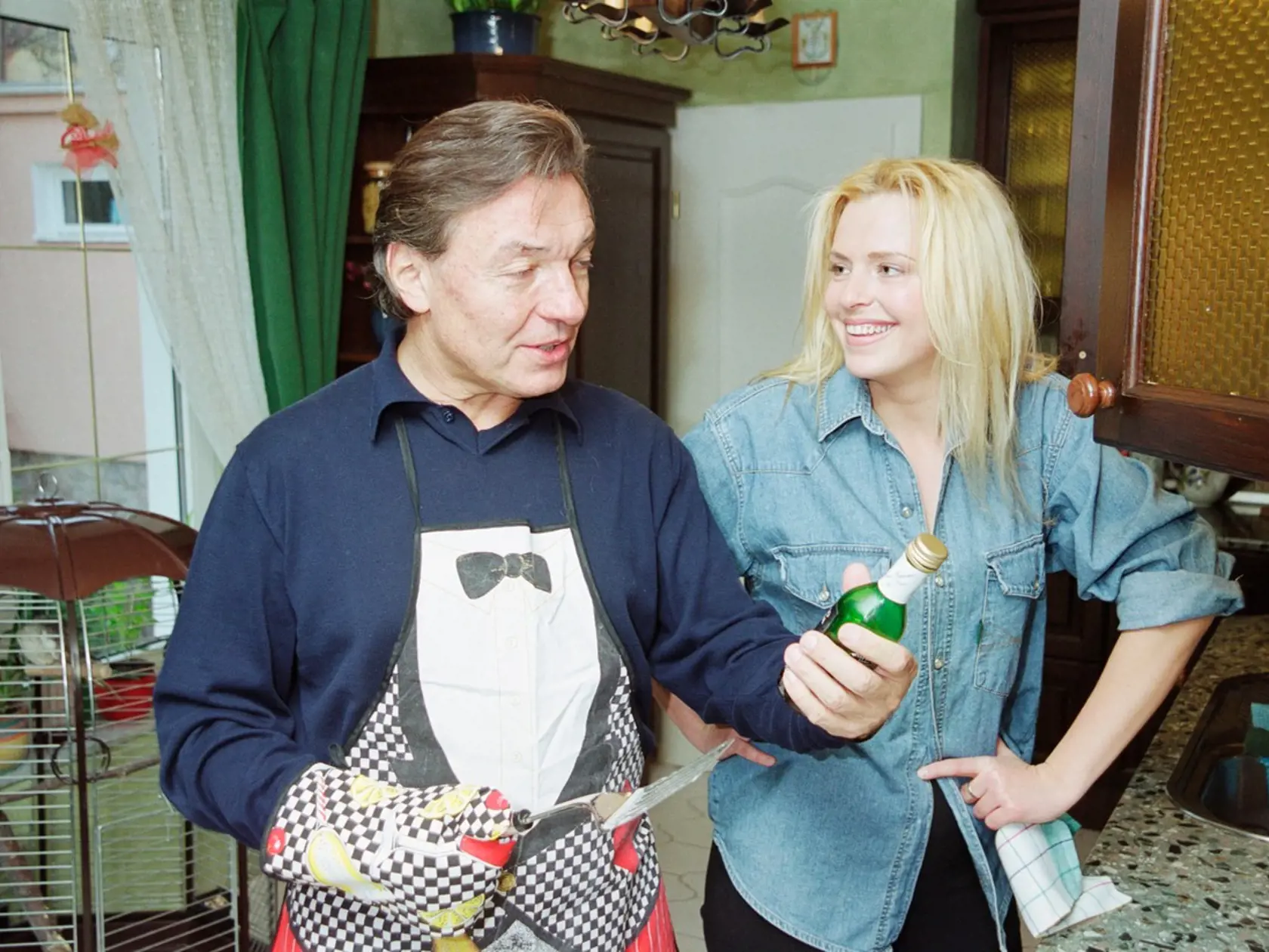 Karel Gott s jeho temperamentnou milenkou Marikou Sorosovou.
