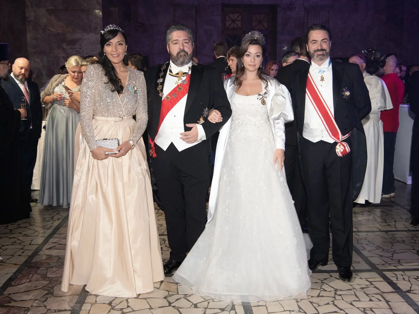 George Mikhailovich a jeho manžela Victoria, ktorá prijala ruské meno aj cirkev.