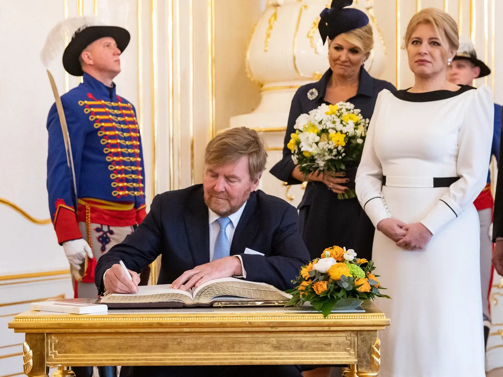 PREZIDENSKÝ PALÁC - NÁVŠTEVA HOLANDSKÉHO KRÁĽA VILIAMA ALEXANDRA