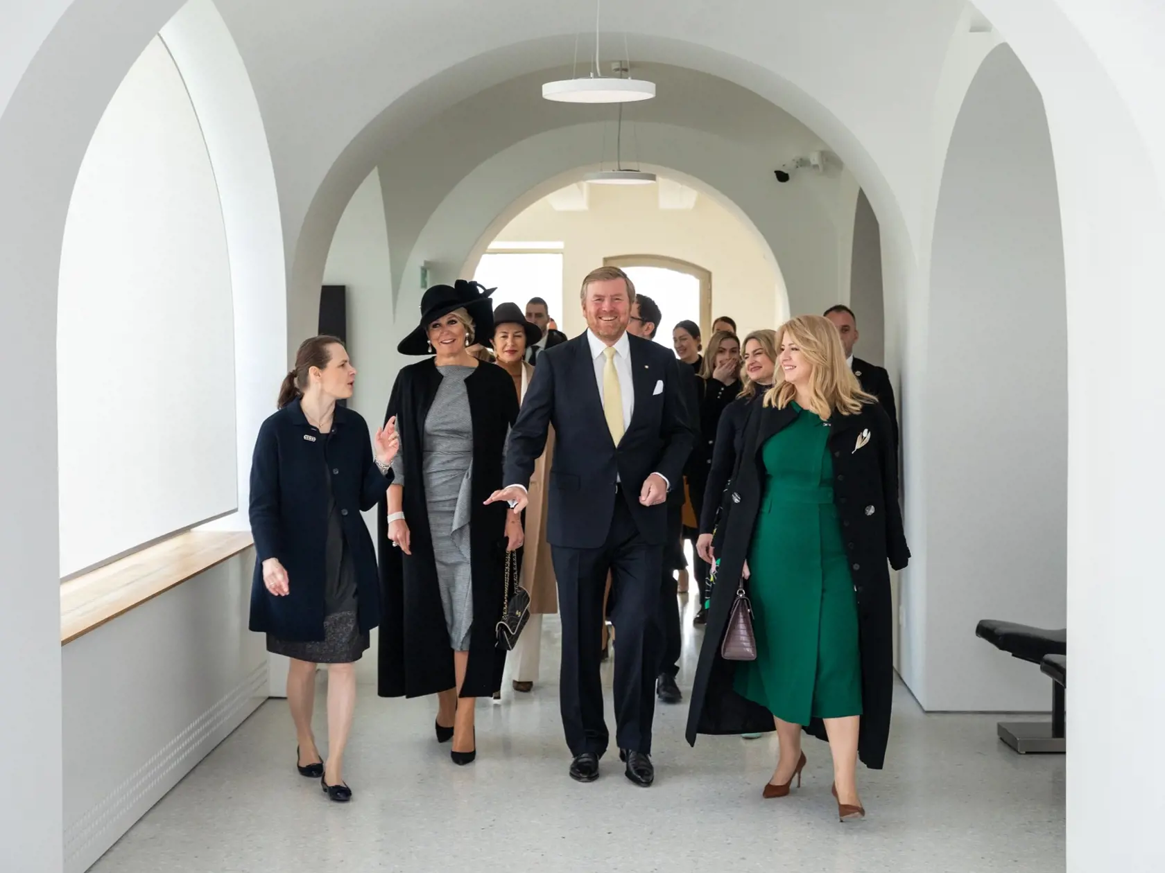 Holandský kráľ Viliam Alexander a kráľovná Máxima navštívili Slovenskú národnú galériu, kde sa zúčastnili diskusie o rovnoprávnosti dievčat a žien pri príležitosti MDŽ.