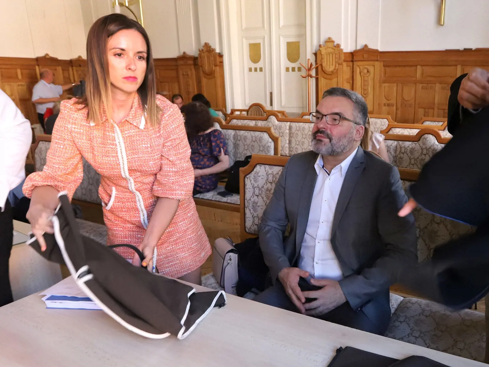 Hlavné pojednávanie v kauze Dobytkár, ktorá sa týka rozsiahlej trestnej činnosti v Pôdohospodárskej platobnej agentúre, v stredu na Špecializovanom trestnom súde (ŠTS), pracovisko Banská Bystrica zrušili. Dôvodom je ochorenie na COVID-19 jedného z obžalovaných Ľubomíra P., ktorý mal pokračovať vo výpovedi. Na snímke obžalovaný finančník Martin K. na Špecializovanom trestnom súde v Banskej Bystrici 3. augusta 2022. FOTO TASR - Ján Krošlák