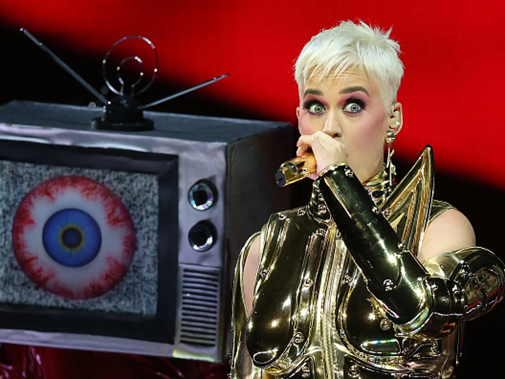PERTH, AUSTRALIA - JULY 24:  Katy Perry performs at Perth Arena on July 24, 2018 in Perth, Australia.  (Photo by Paul Kane/Getty Images)