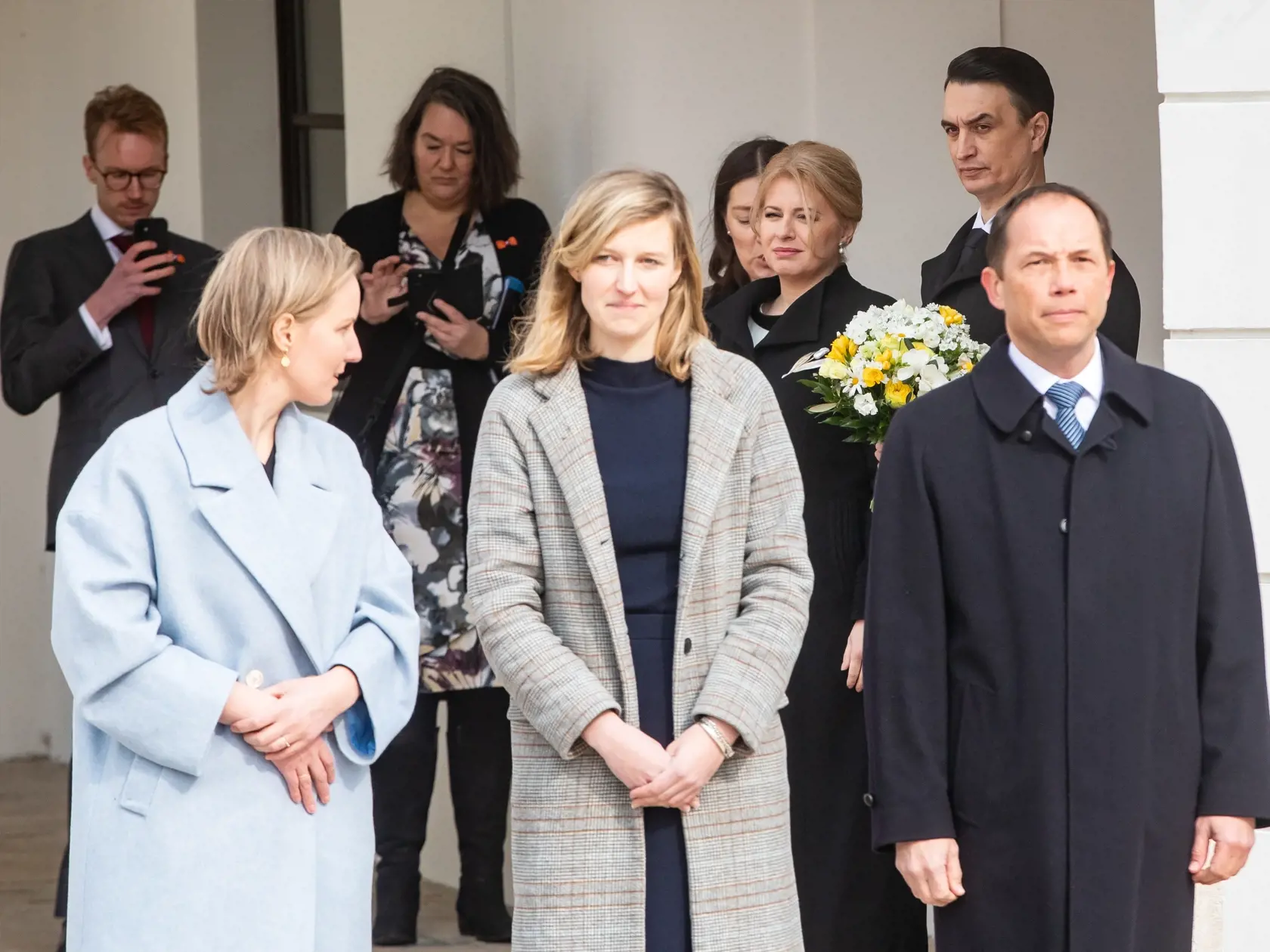 Prezidentka SR Zuzana Čaputová privítala v Prezidentskom paláci holandského kráľa Viliama-Alexandra a kráľovnú Máximu na oficiálnej trojdňovej návšteve. Na snímke je Zuzana Čaputová.
