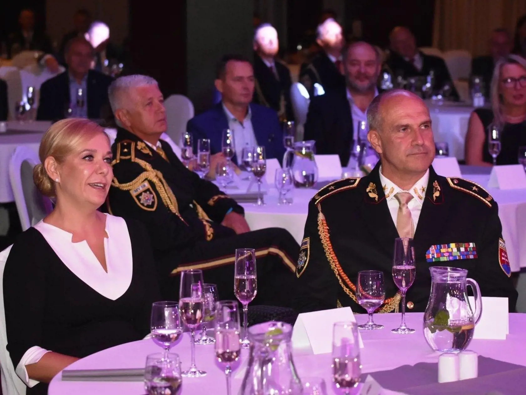 Ministerka vnútra Denisa Saková a policajný prezident Milan Lučanský.