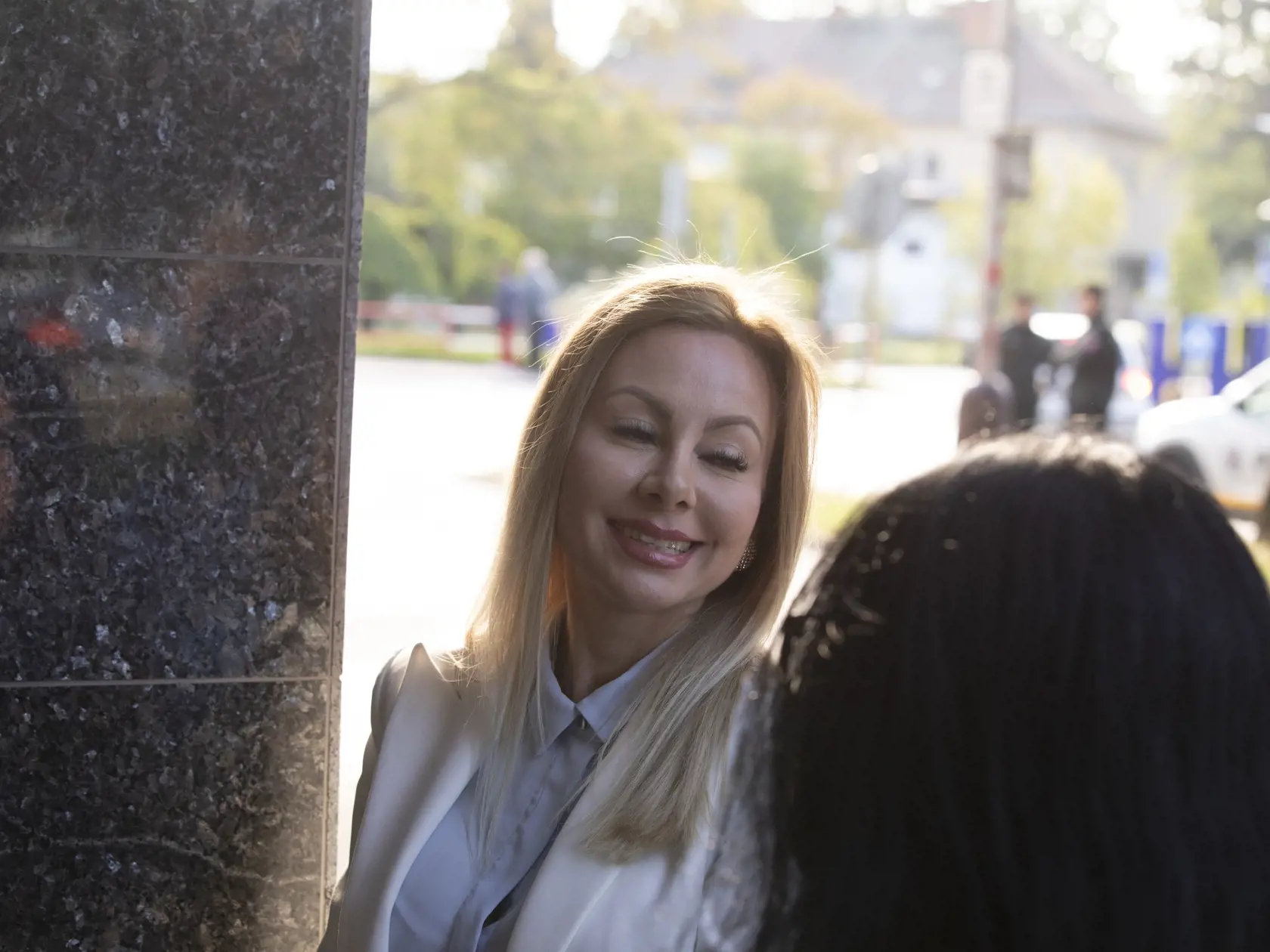 Na snímke je Okresný súd v Piešťanoch, kde súdia mafiána Mikuláša Černáka.
Priateľka Mikuláša Černáka Monika Křivová