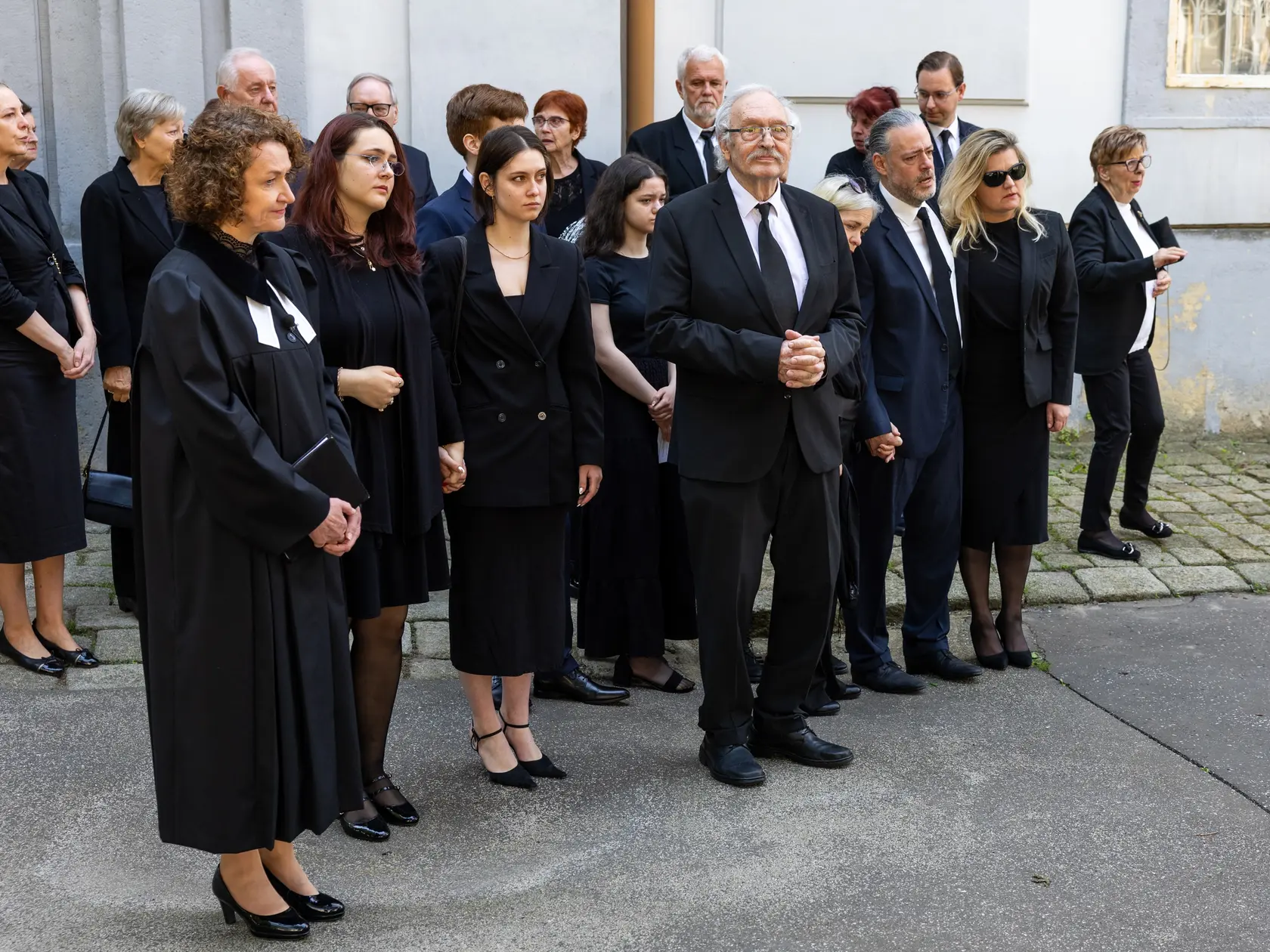 Rozlúčka s Danielou Kovárovou, manželkou herca Františka Kovára.