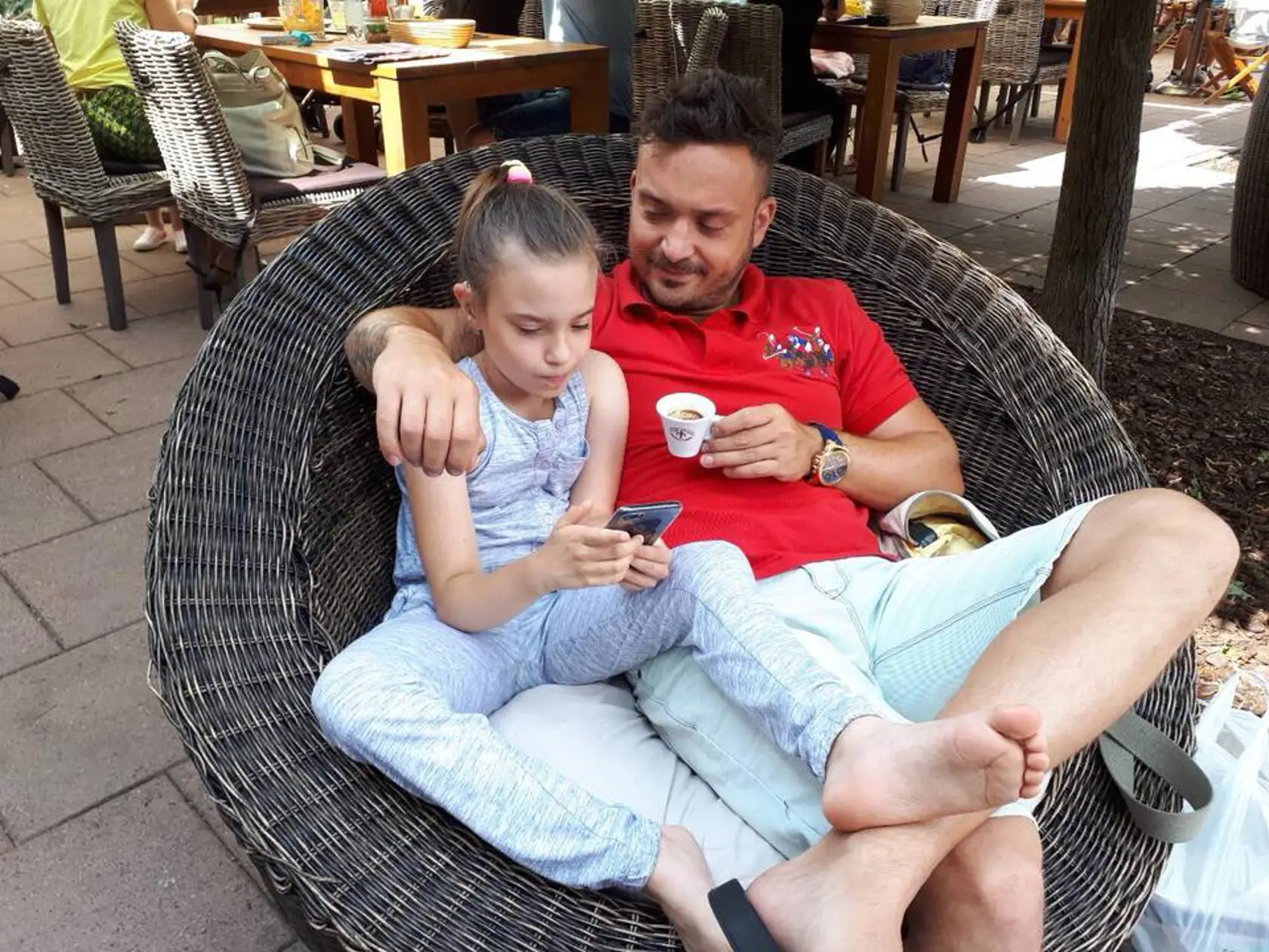Robo Papp s dcérou Isabellkou.