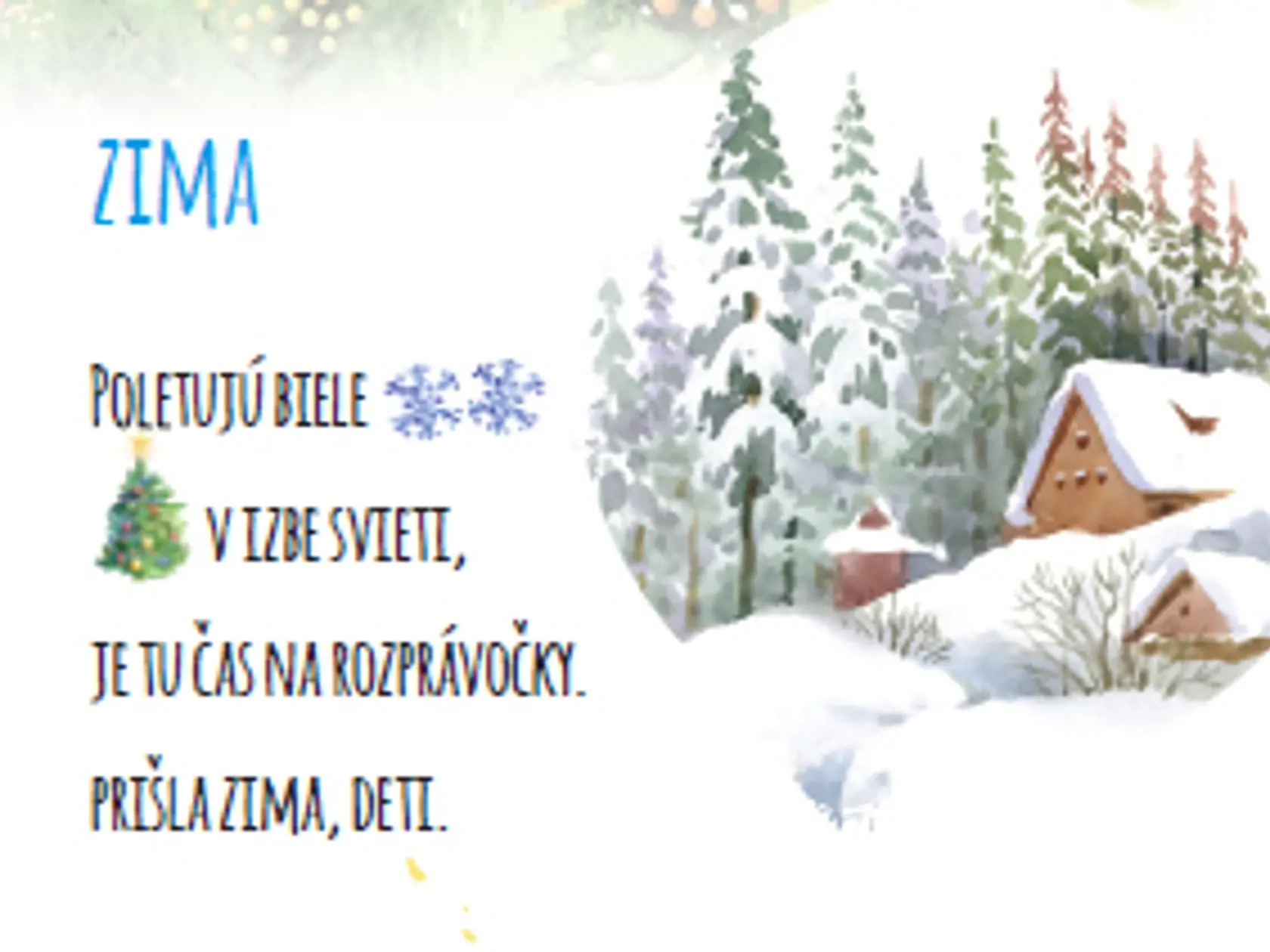 Dieťa musí určiť, ktorý obrázok sa nehodí k ročnému obdobiu.