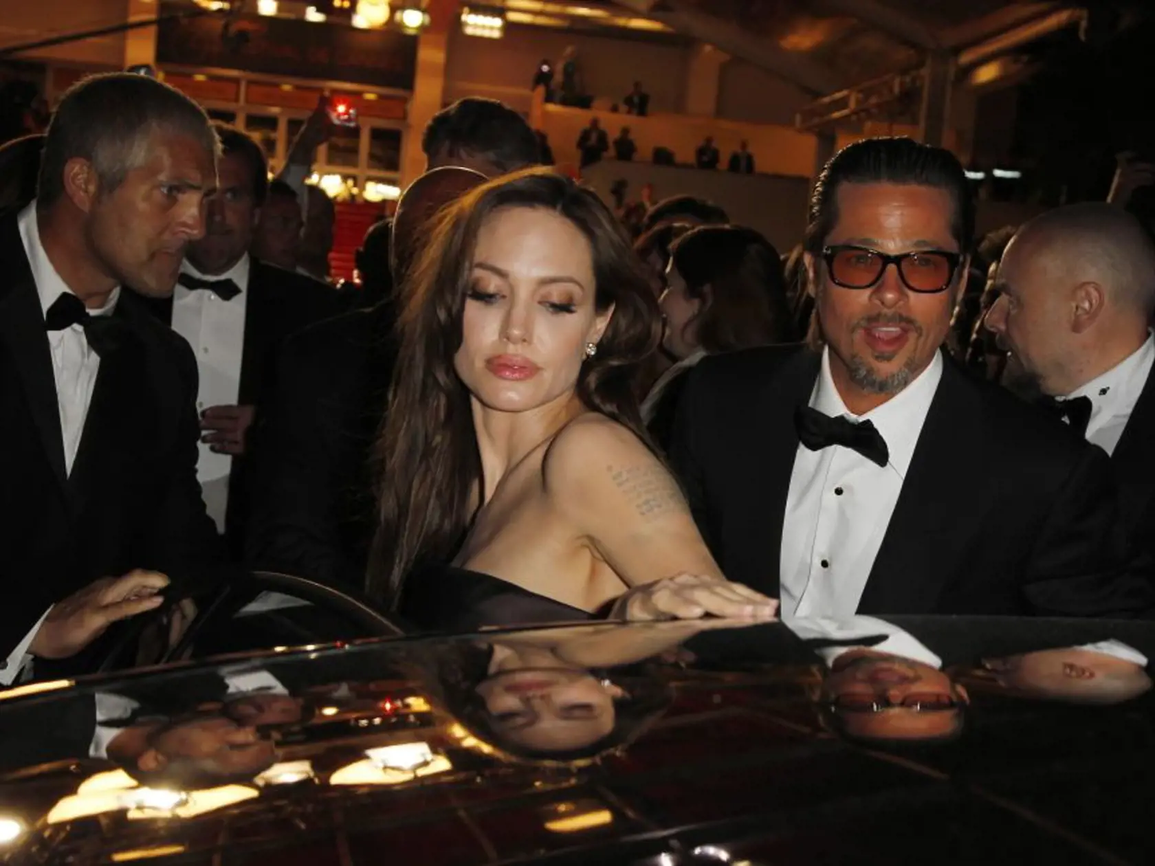 Angelina Jolie a Brad Pitt počas festivalu