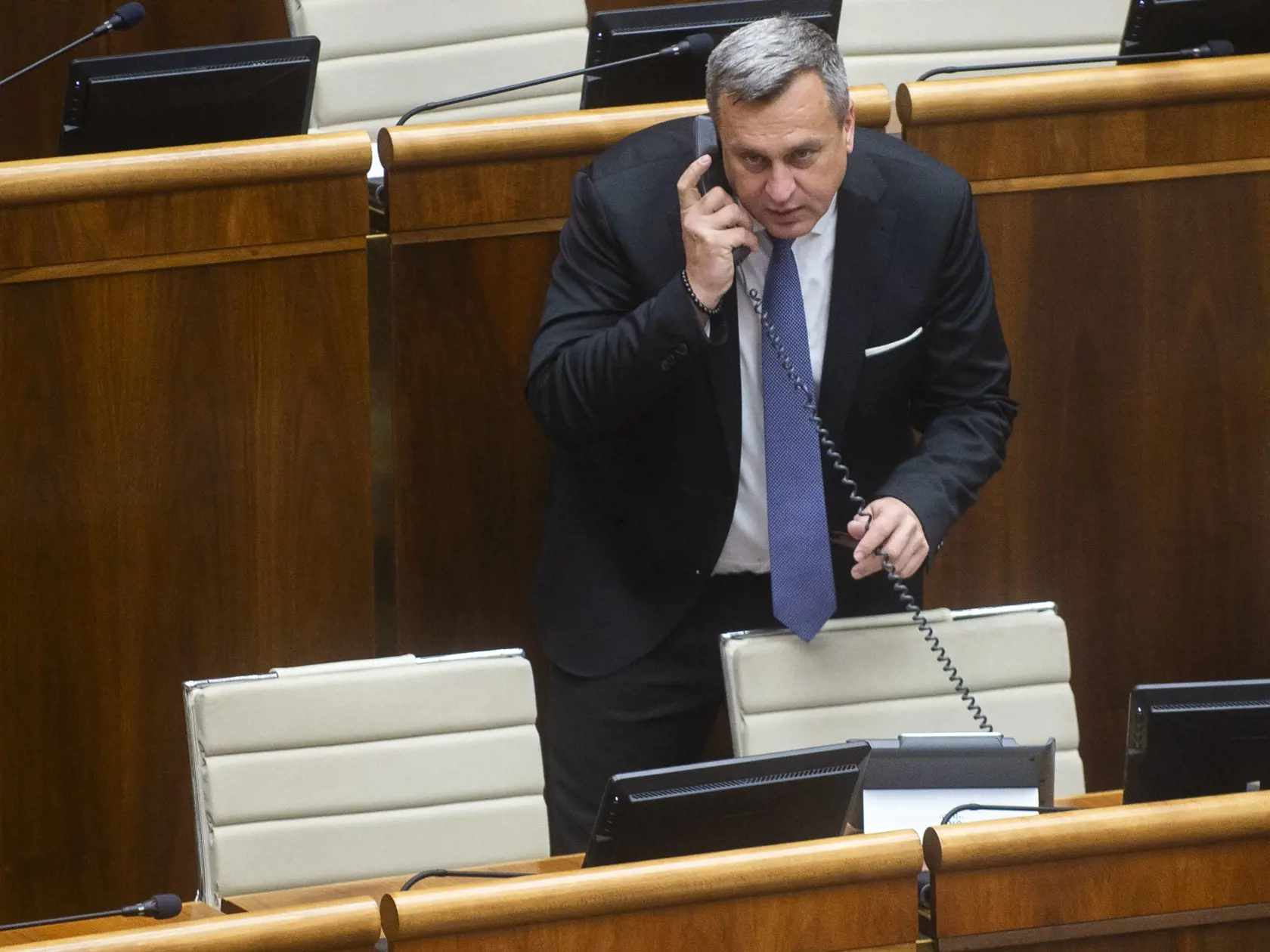 Na snímke podpredseda NRSR Andrej Danko (SNS) počas rokovania 12. schôdze parlamentu 30. apríla 2024 v Bratislave.