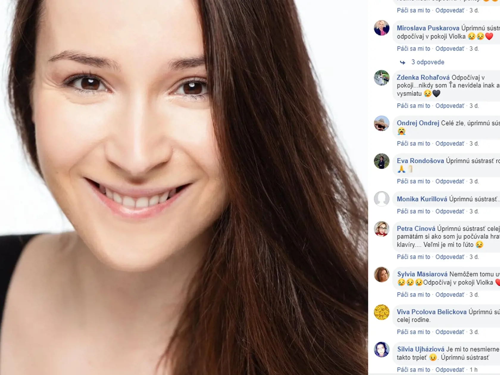 VIOLA MACÁKOVÁ Zomrela v ukrutných bolestiach.