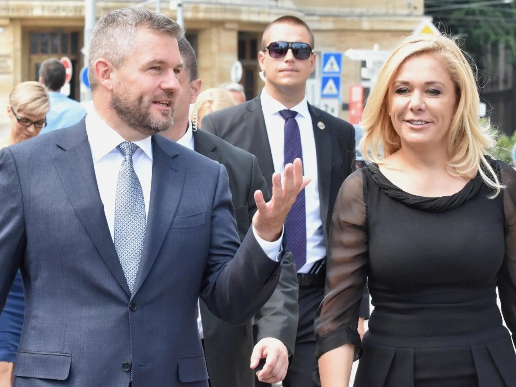 Peter Pellegrini a Denisa Saková.