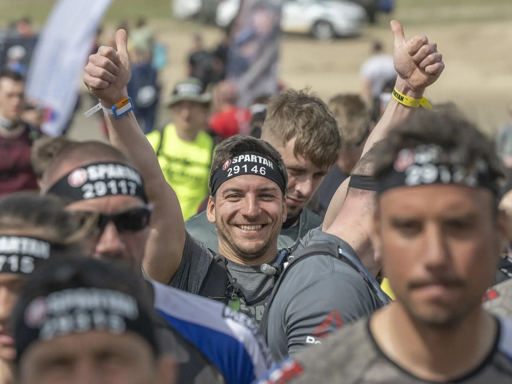 Snímka z podujatia Spartan race 2024 v areáli Vojenského technického a skúšobného ústavu (VTSÚ) Záhorie pri Senici 28. apríla 2024