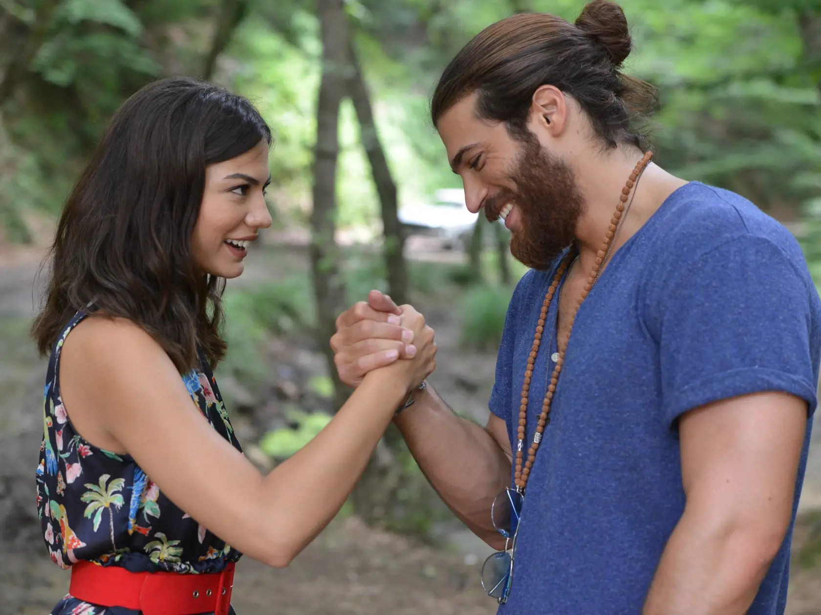 Turecká herečka Demet Özdemir a Can Yaman.