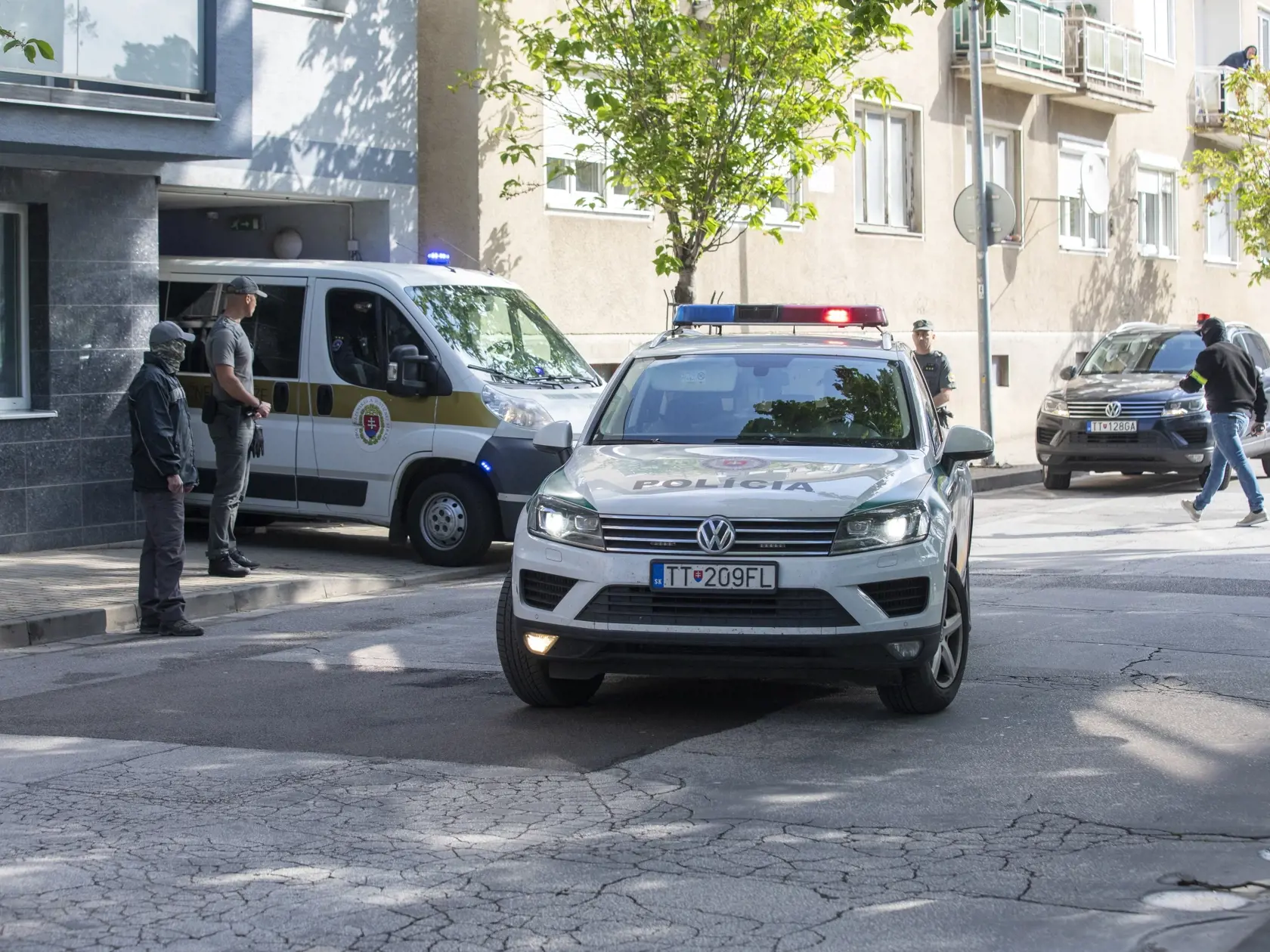 Na snímke je Okresný súd v Piešťanoch, kde súdia mafiána Mikuláša Černáka.
