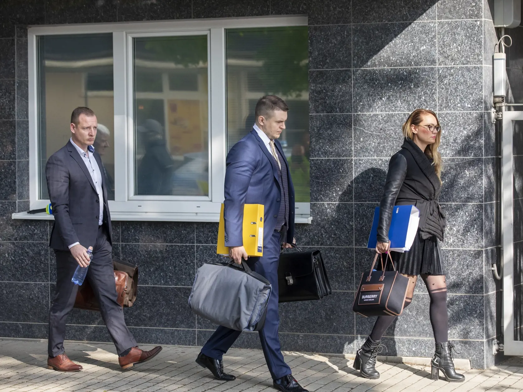 Na snímke je Okresný súd v Piešťanoch, kde súdia mafiána Mikuláša Černáka.
