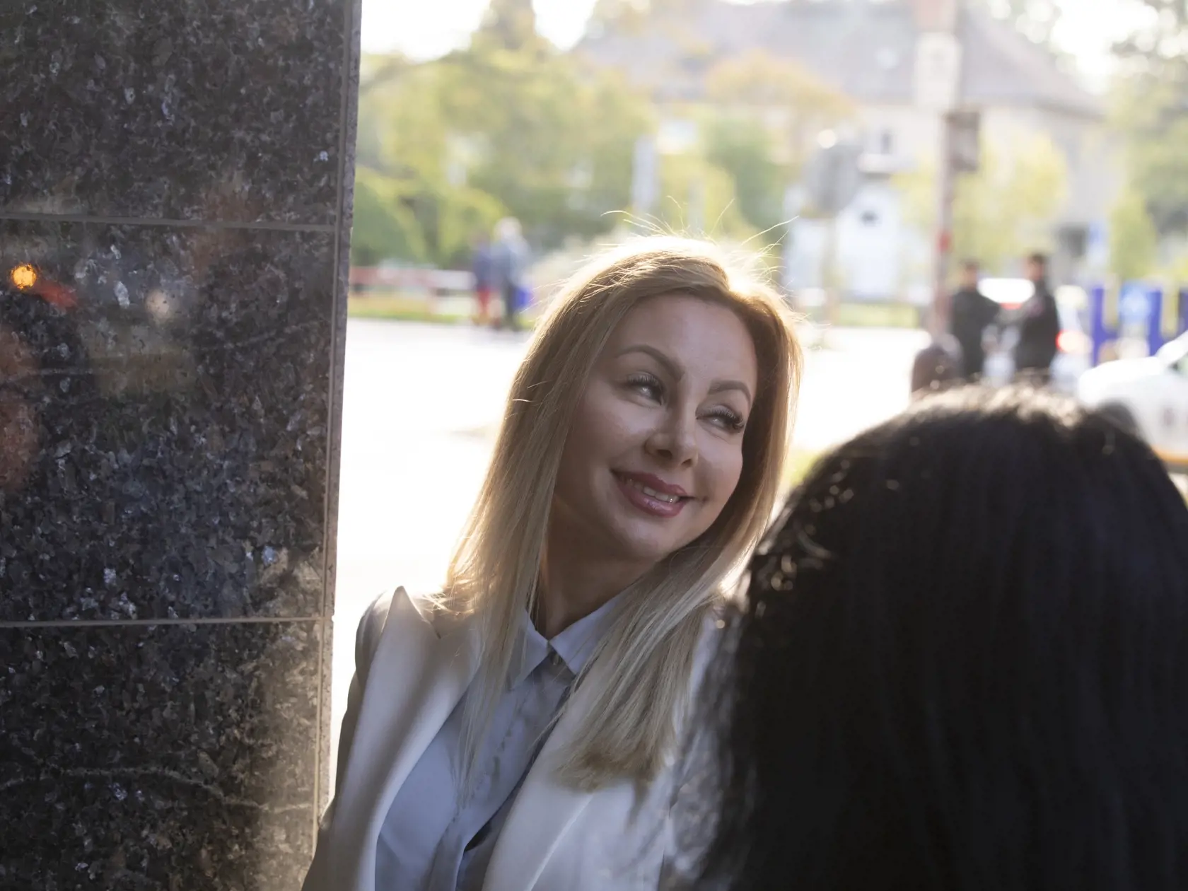 Na snímke je Okresný súd v Piešťanoch, kde súdia mafiána Mikuláša Černáka.
Priateľka Mikuláša Černáka Monika Křivová