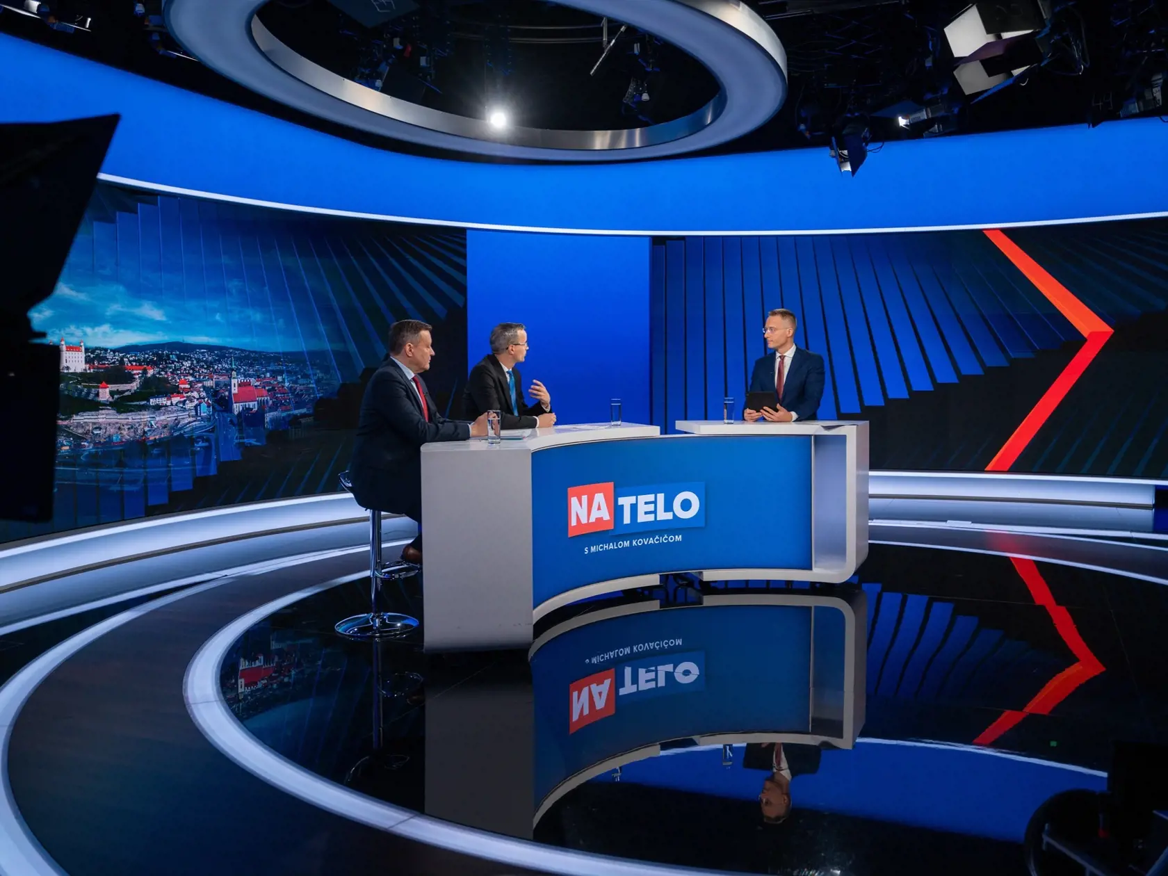 Spoločné stretnutie Lipšica a Šamka v diskusnej relácii TV Markíza Na telo.