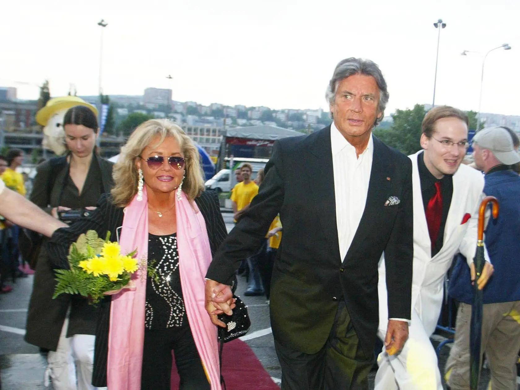 Pierre s manželkou při návštěvě Prahy v roce 2008
