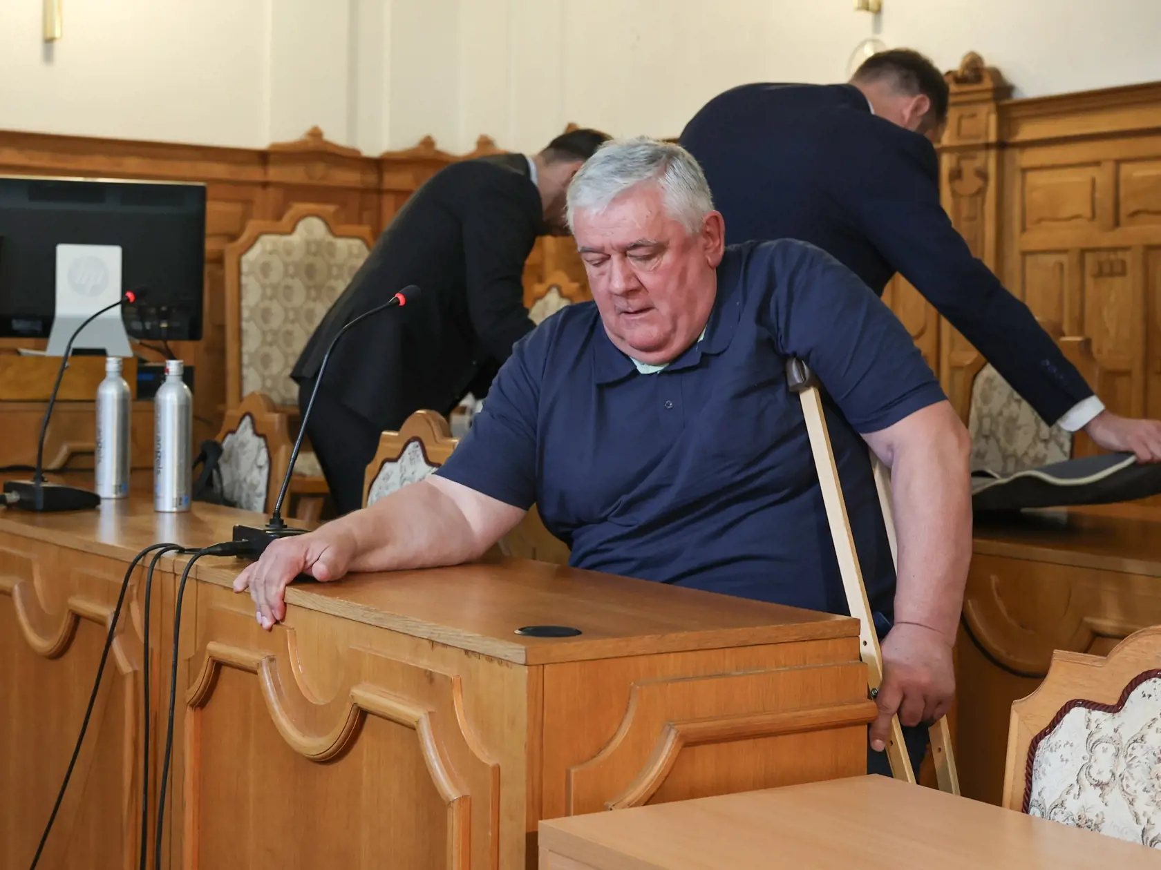 Súdne pojednávanie na špecializovanom trestnom súde v Banskej Bysterici s Jánom Slotom vo zločinu príjmania úplatku formou pomoci.