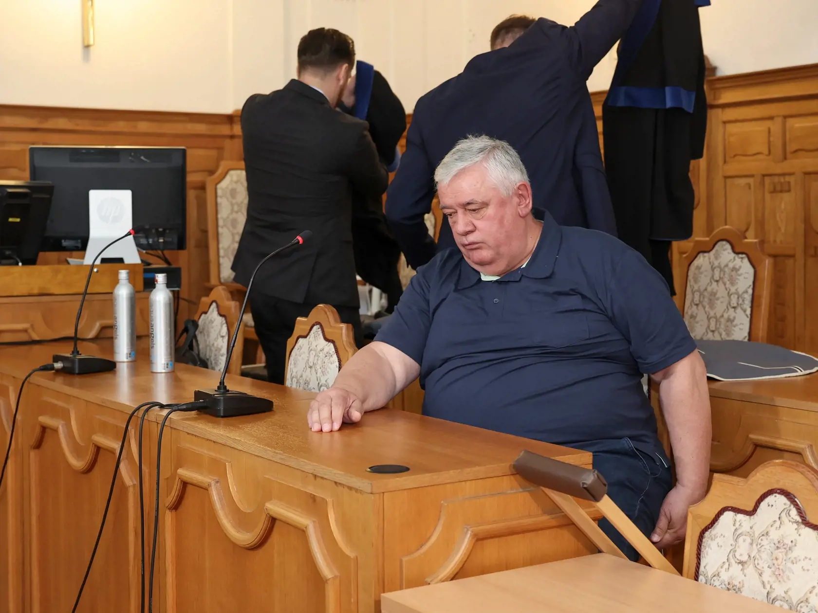 Súdne pojednávanie na špecializovanom trestnom súde v Banskej Bysterici s Jánom Slotom vo zločinu príjmania úplatku formou pomoci.